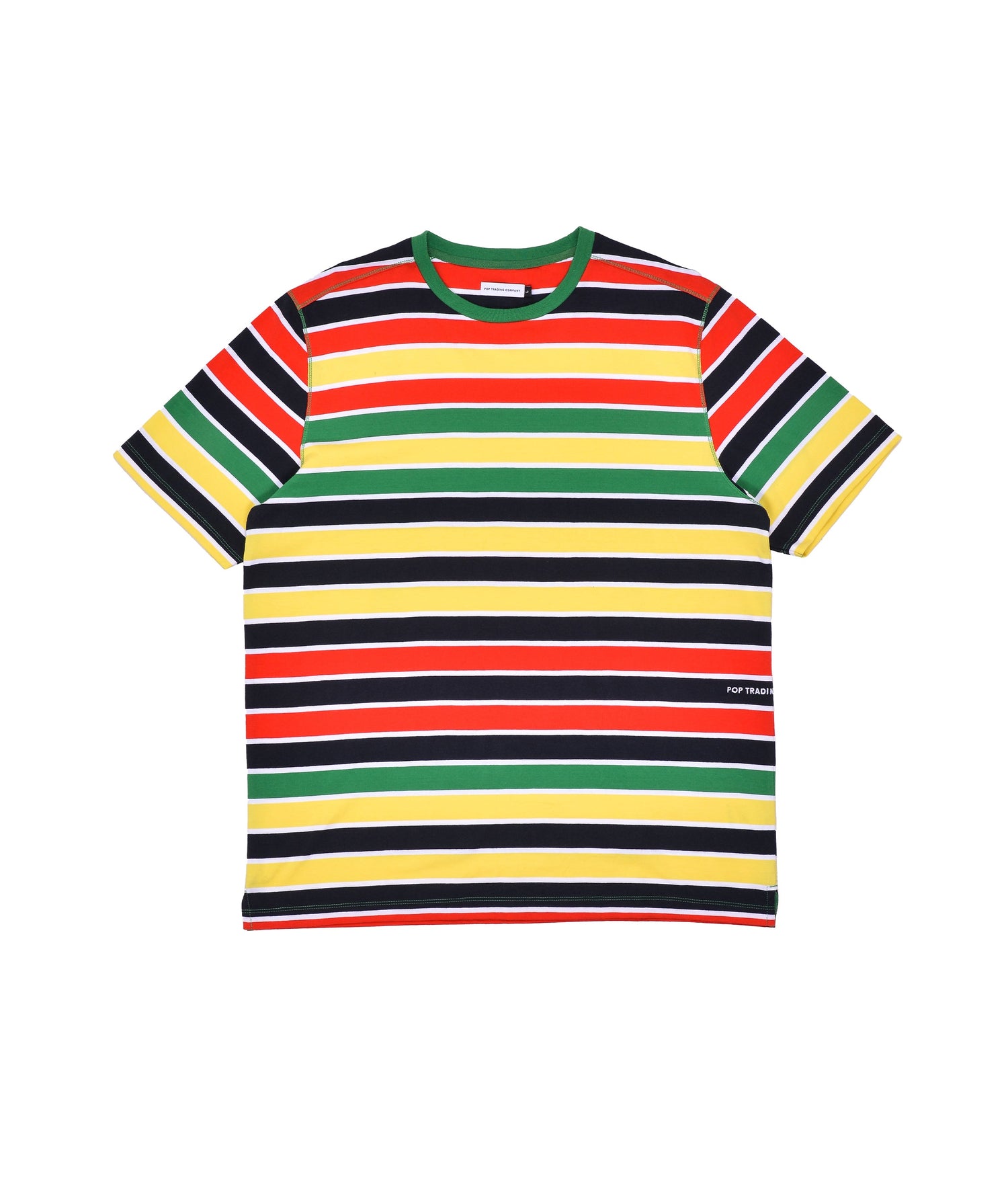 Pop Striped Logo T-Shirt Multicolour