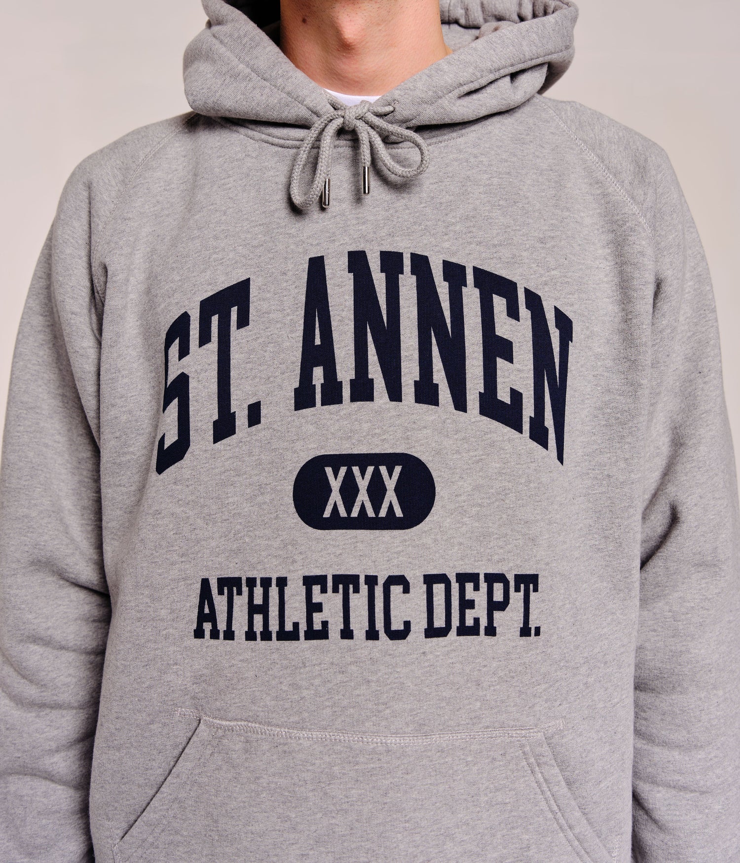 Pop St Annen Hooded Sweat Grey Heather