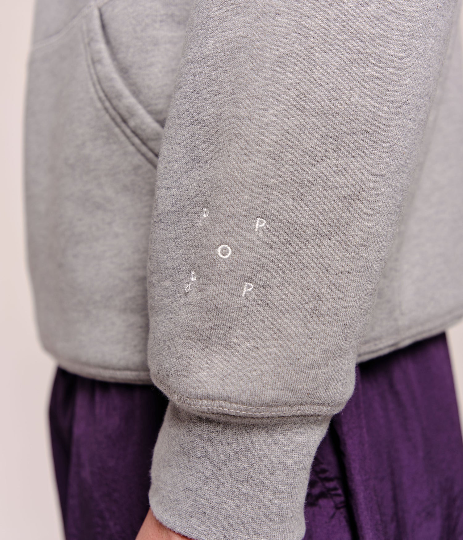 Pop St Annen Hooded Sweat Grey Heather
