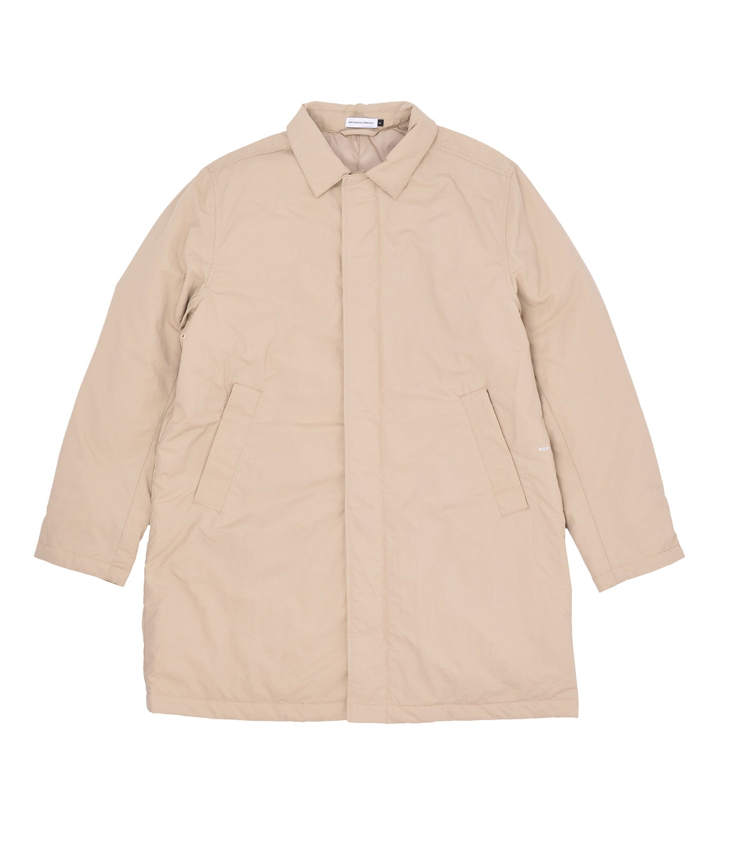 Pop Padded Trenchcoat White Pepper