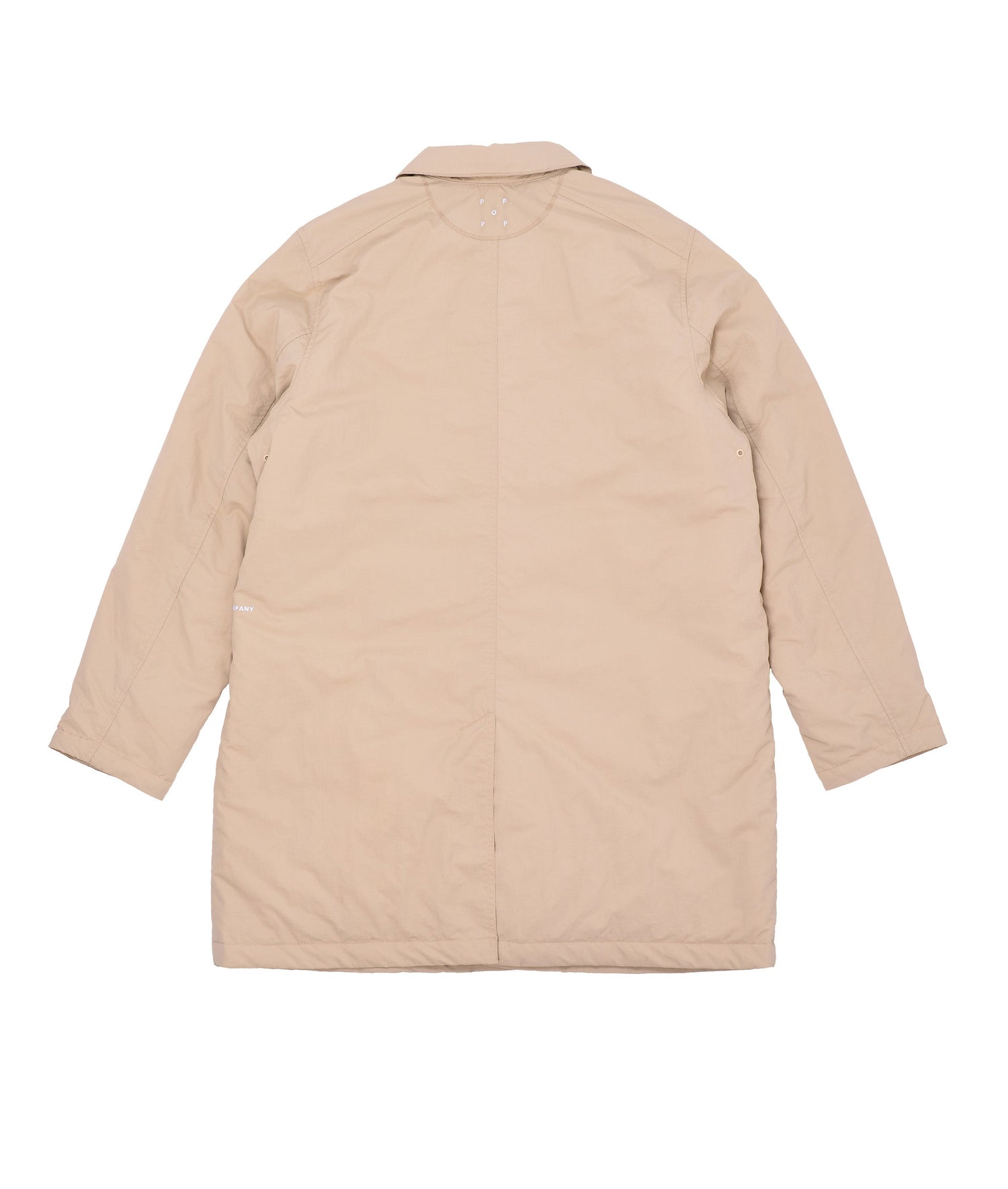 Pop Padded Trenchcoat White Pepper