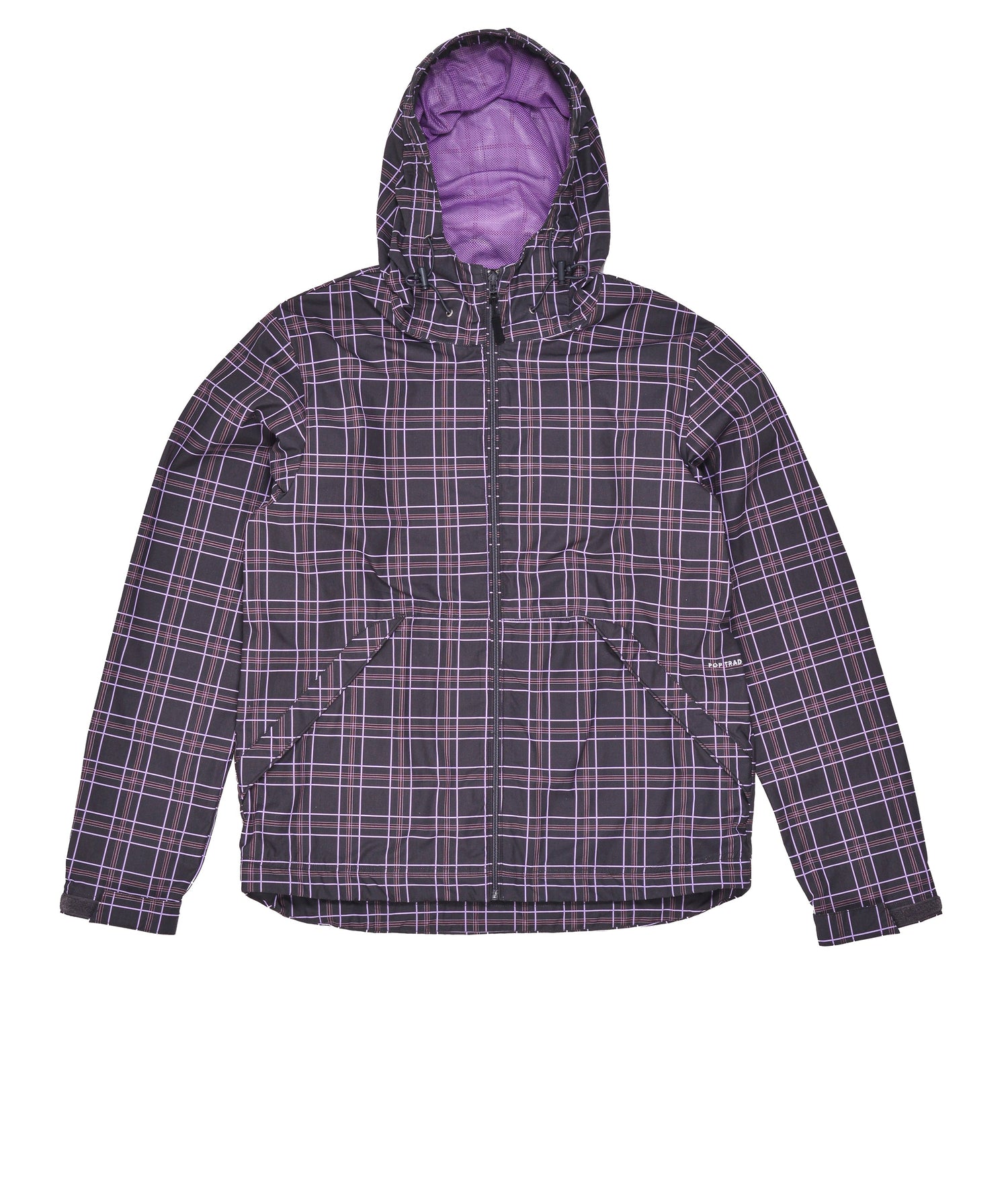 Pop Checked Vondel Jacket Charcoal/Viola