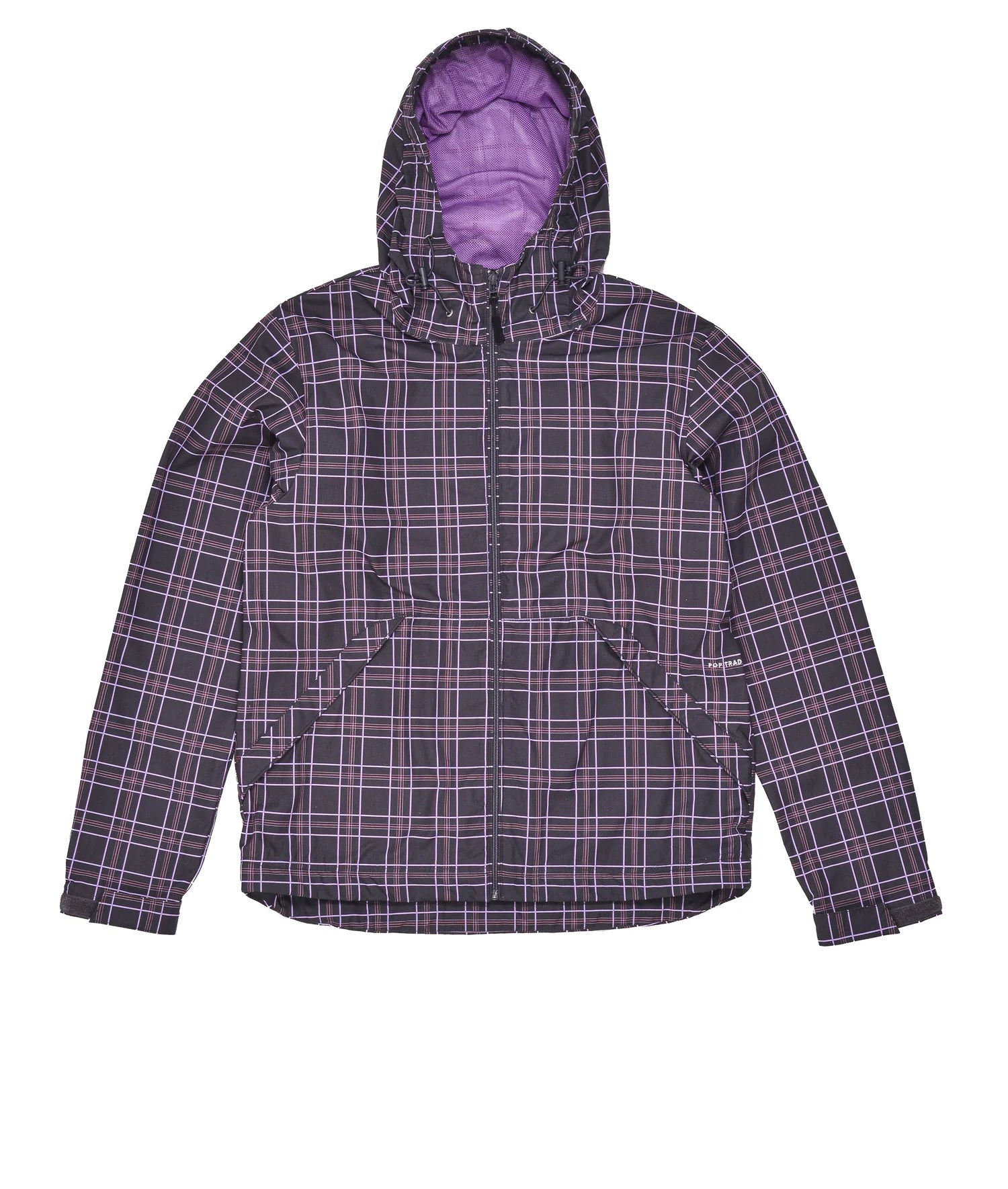 Pop Checked Vondel Jacket Charcoal/Viola