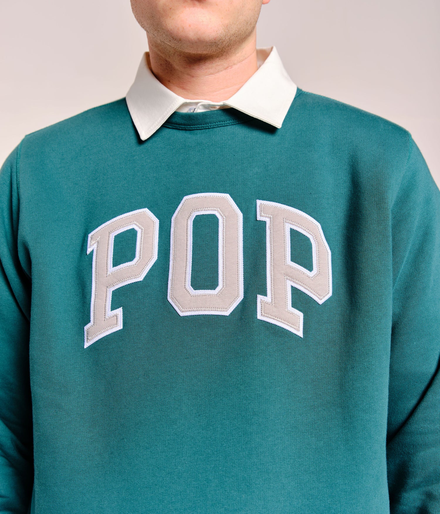 Pop Arch Crewneck Sweat Bayberry