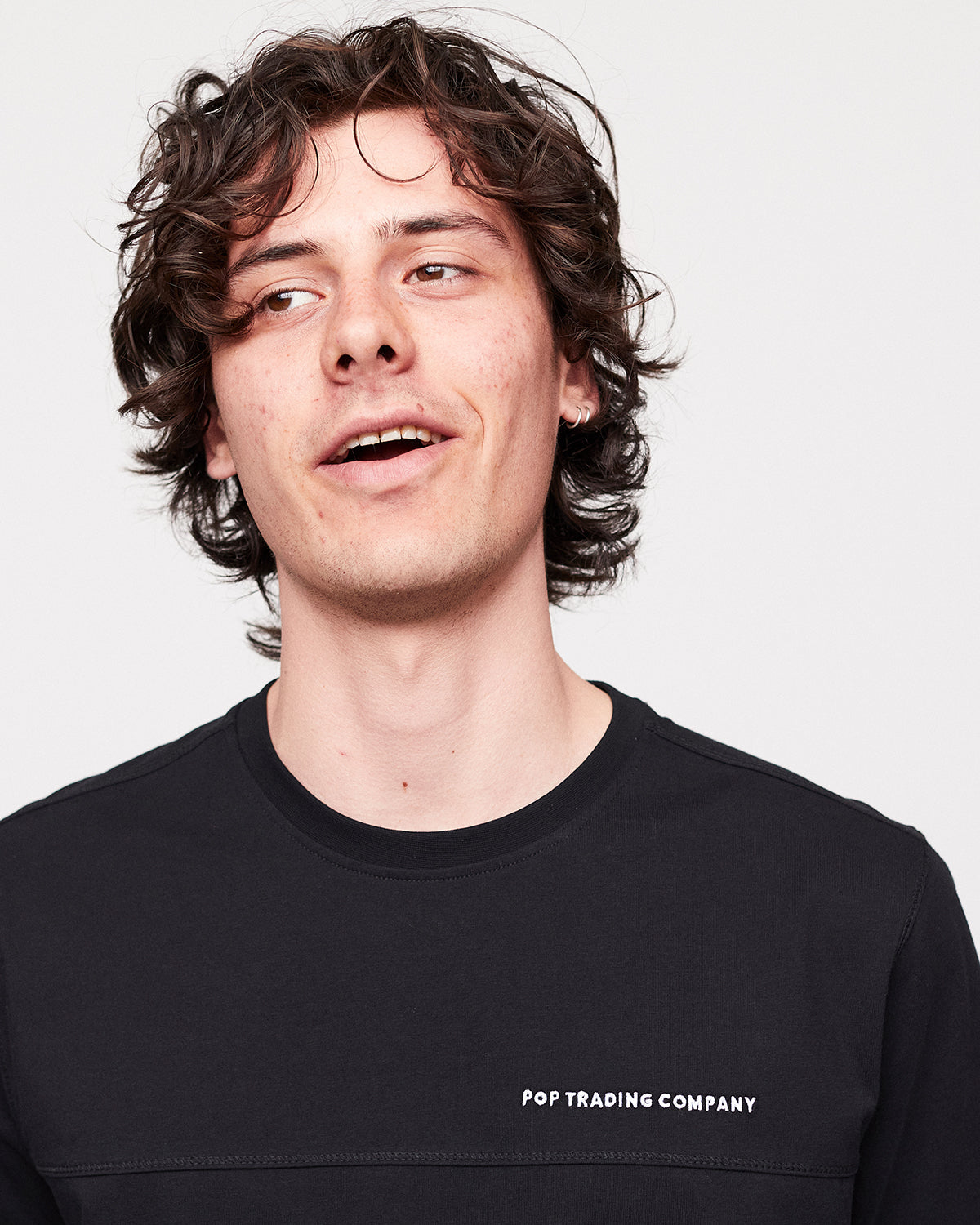 Pop Panel Shortsleeve T-Shirt Black