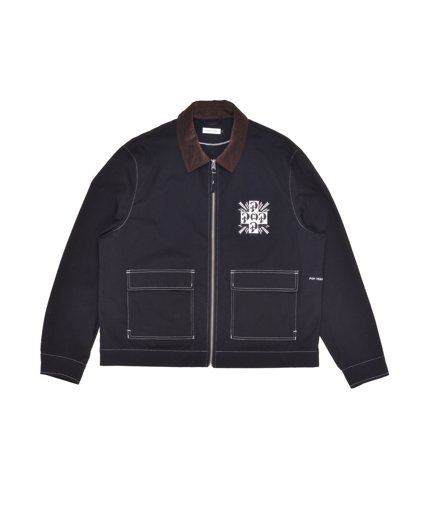 Pop Full Zip Jacket Black