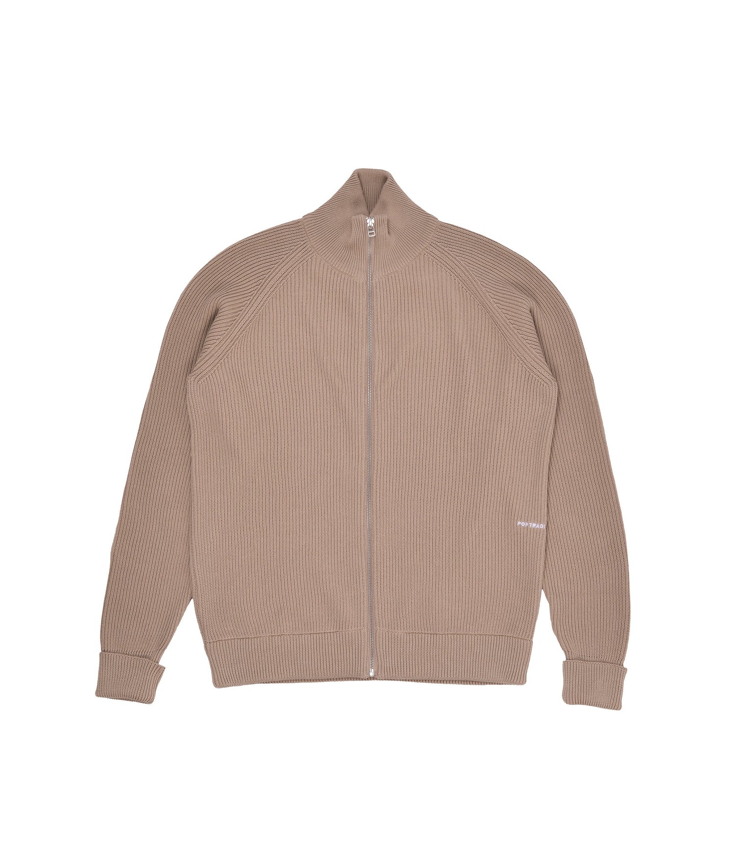 Pop Fullzip Knitted Vest White Pepper