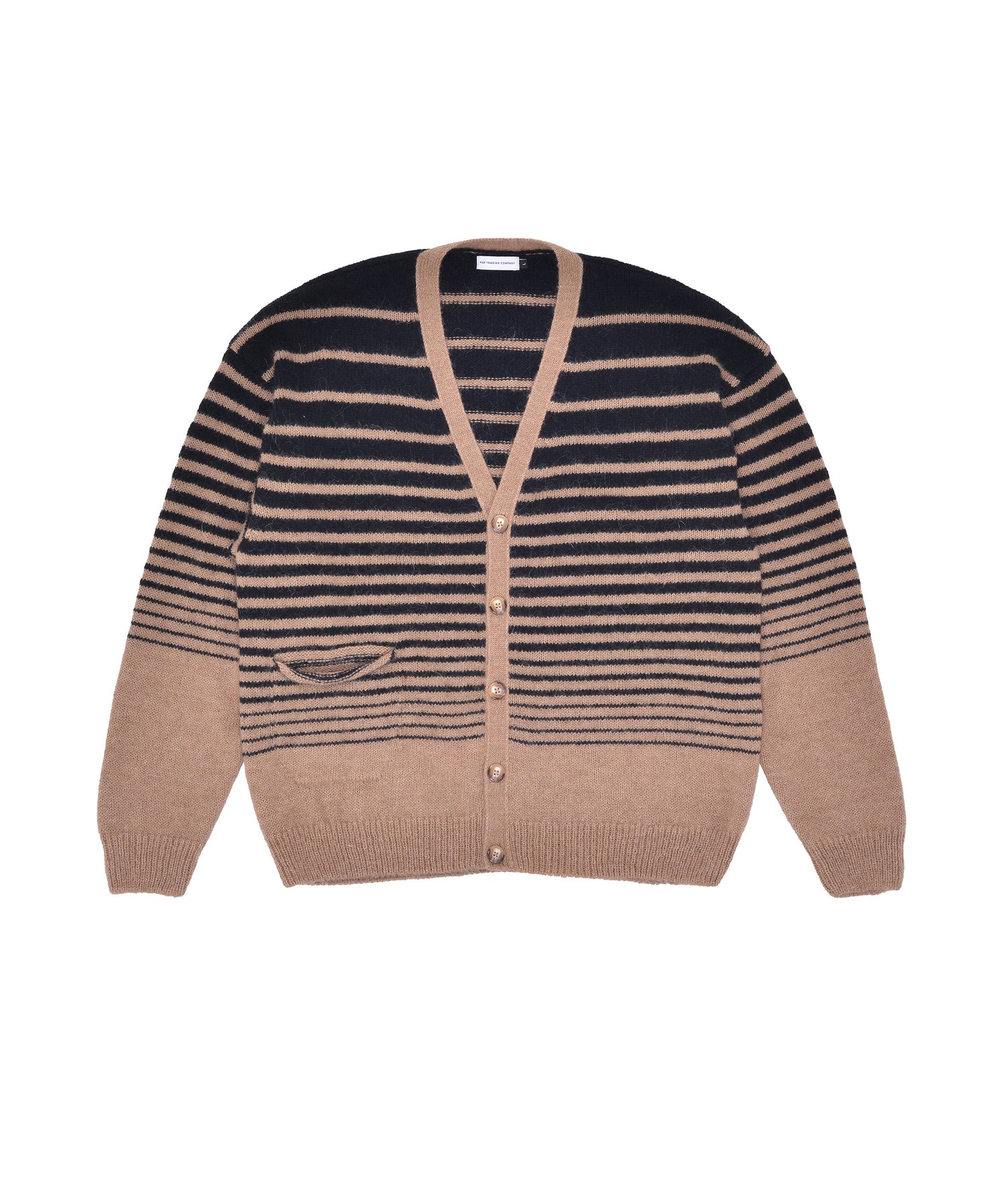 Pop Knitted Cardigan Sesame/Black