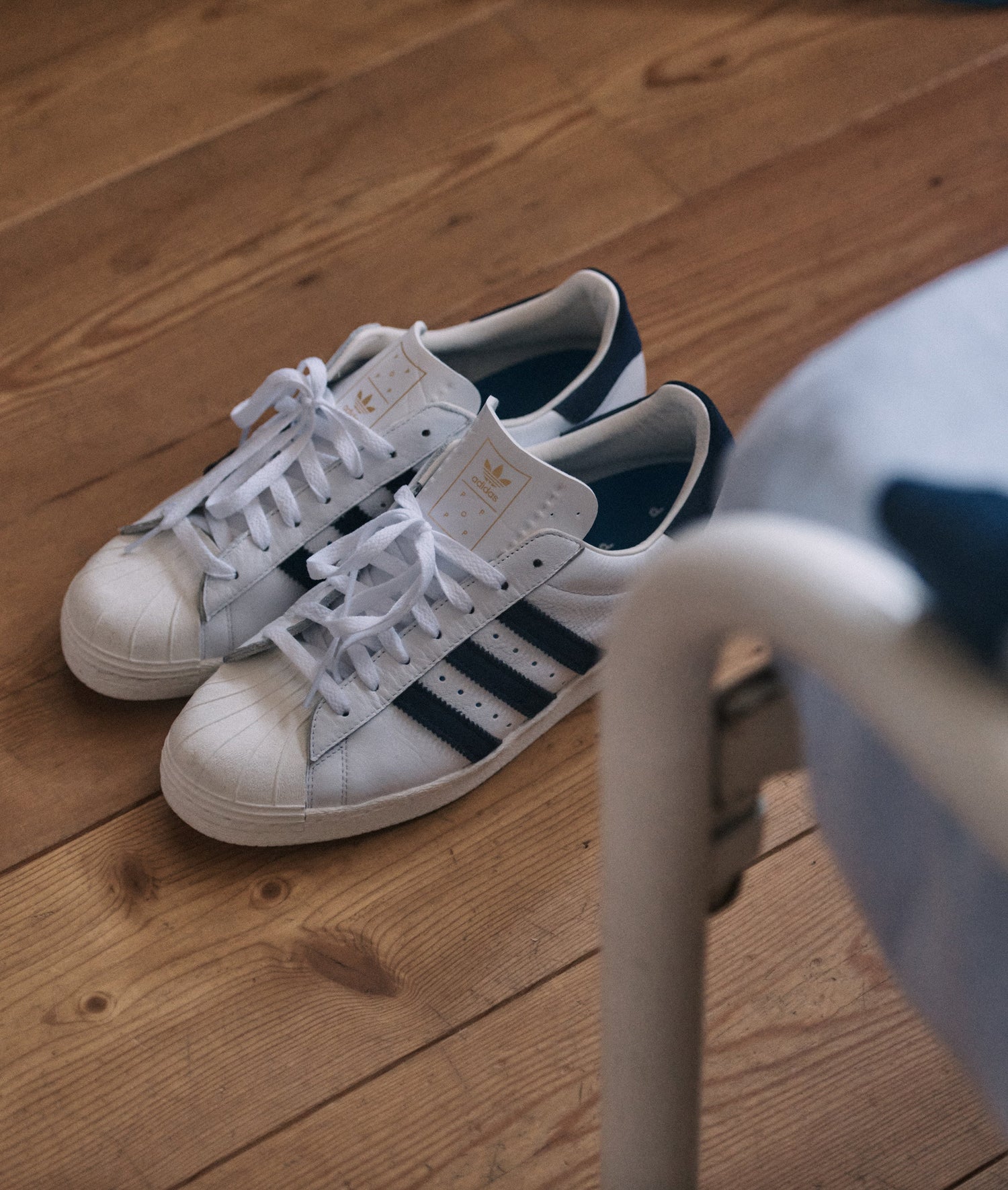 Pop & Adidas Superstar ADV White/Navy