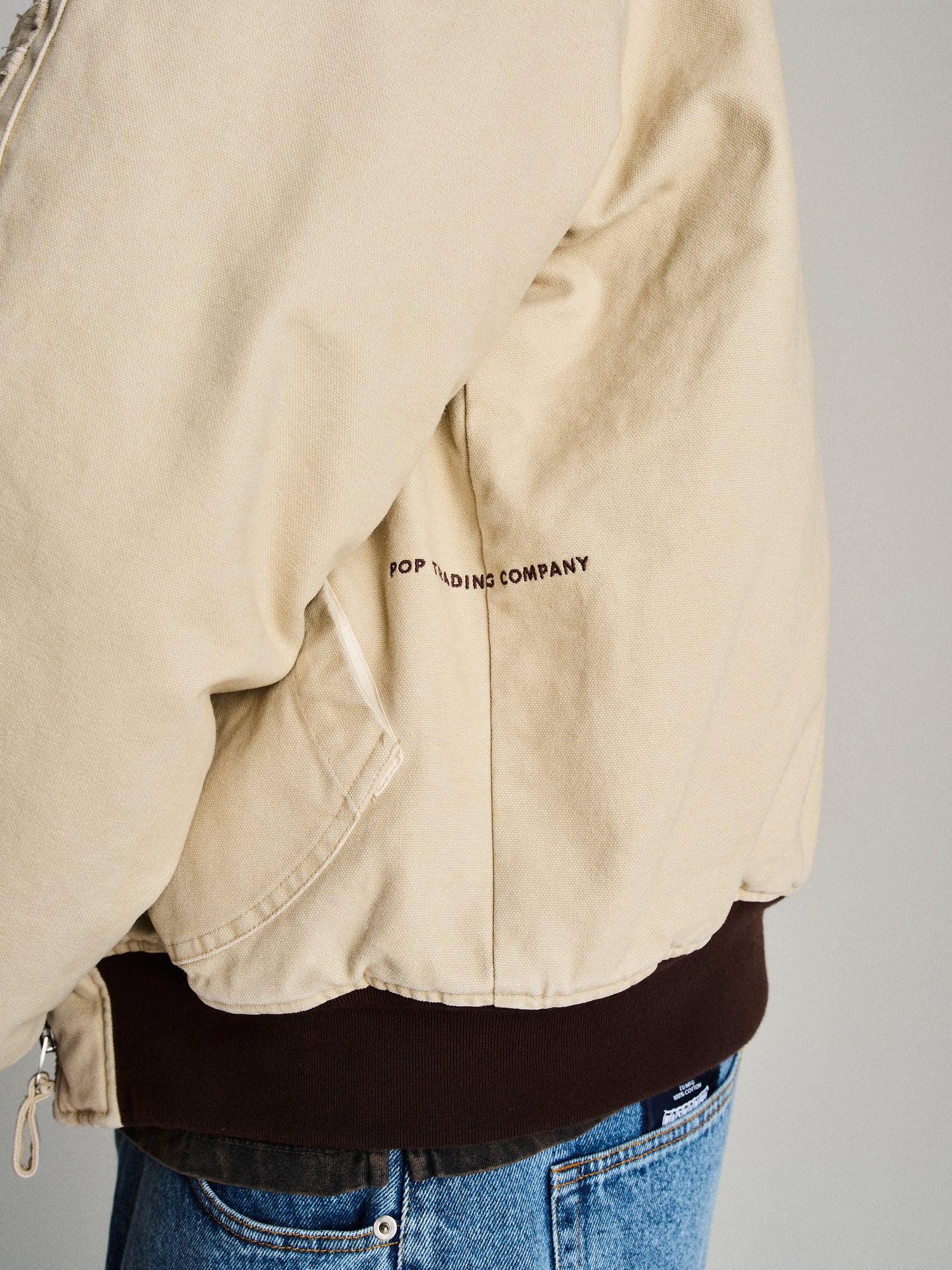 Pop Hooded Flight Jacket White Pepper