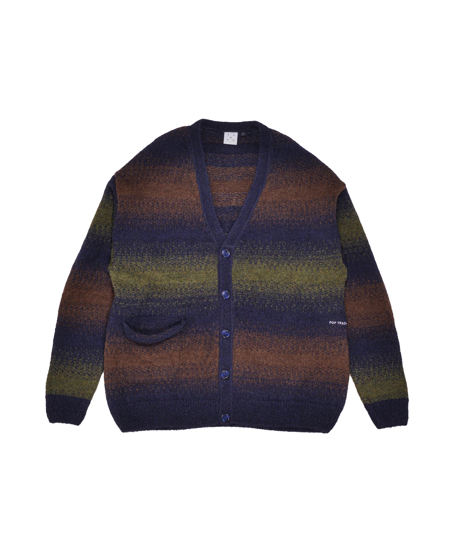 Pop Striped Knitted Cardigan Delicioso