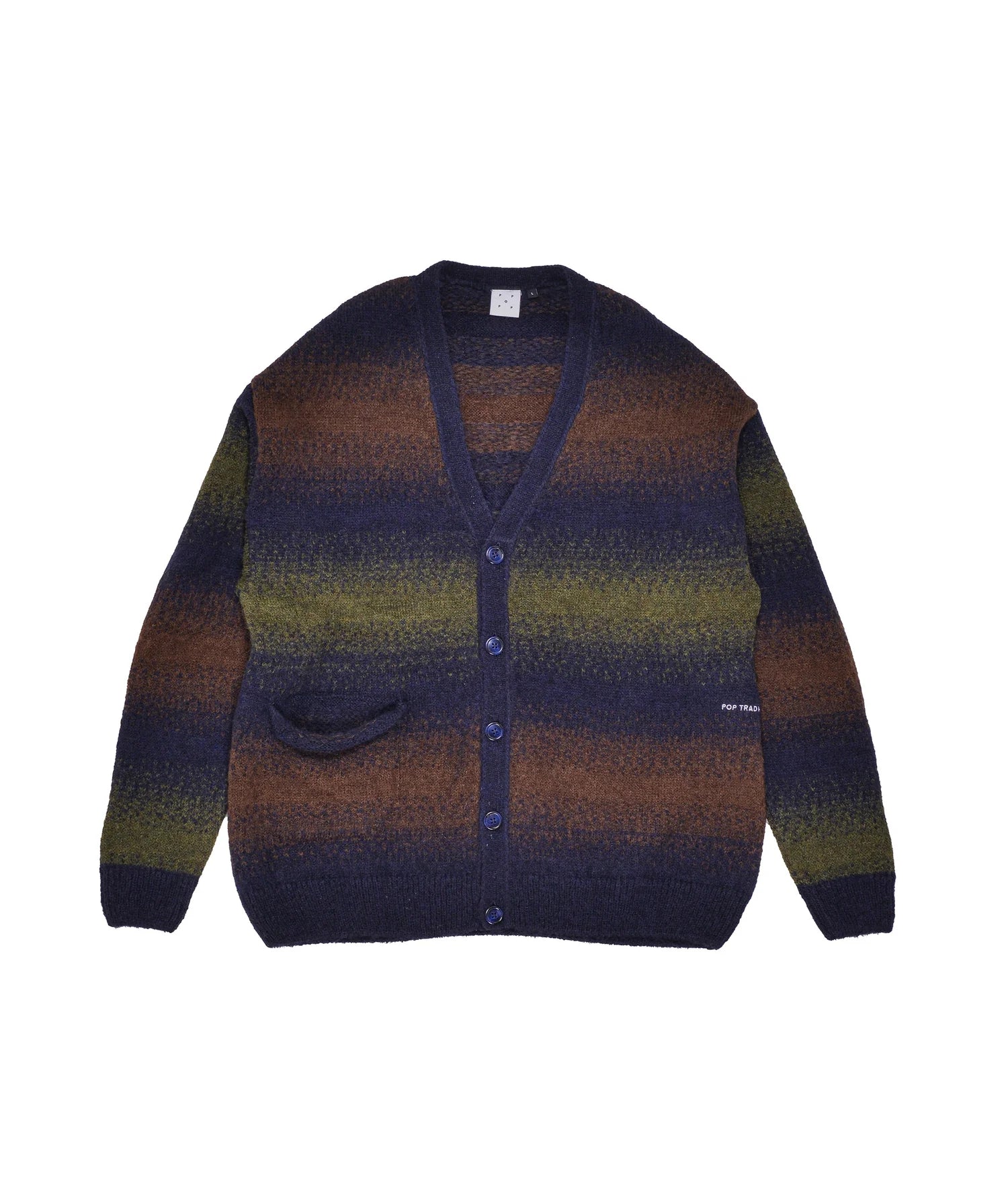 Pop Striped Knitted Cardigan Delicioso