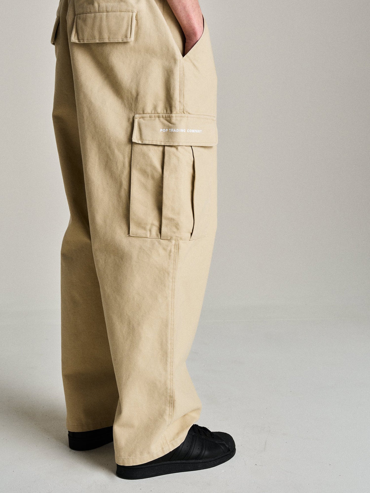 Pop Cargo Pants White Pepper