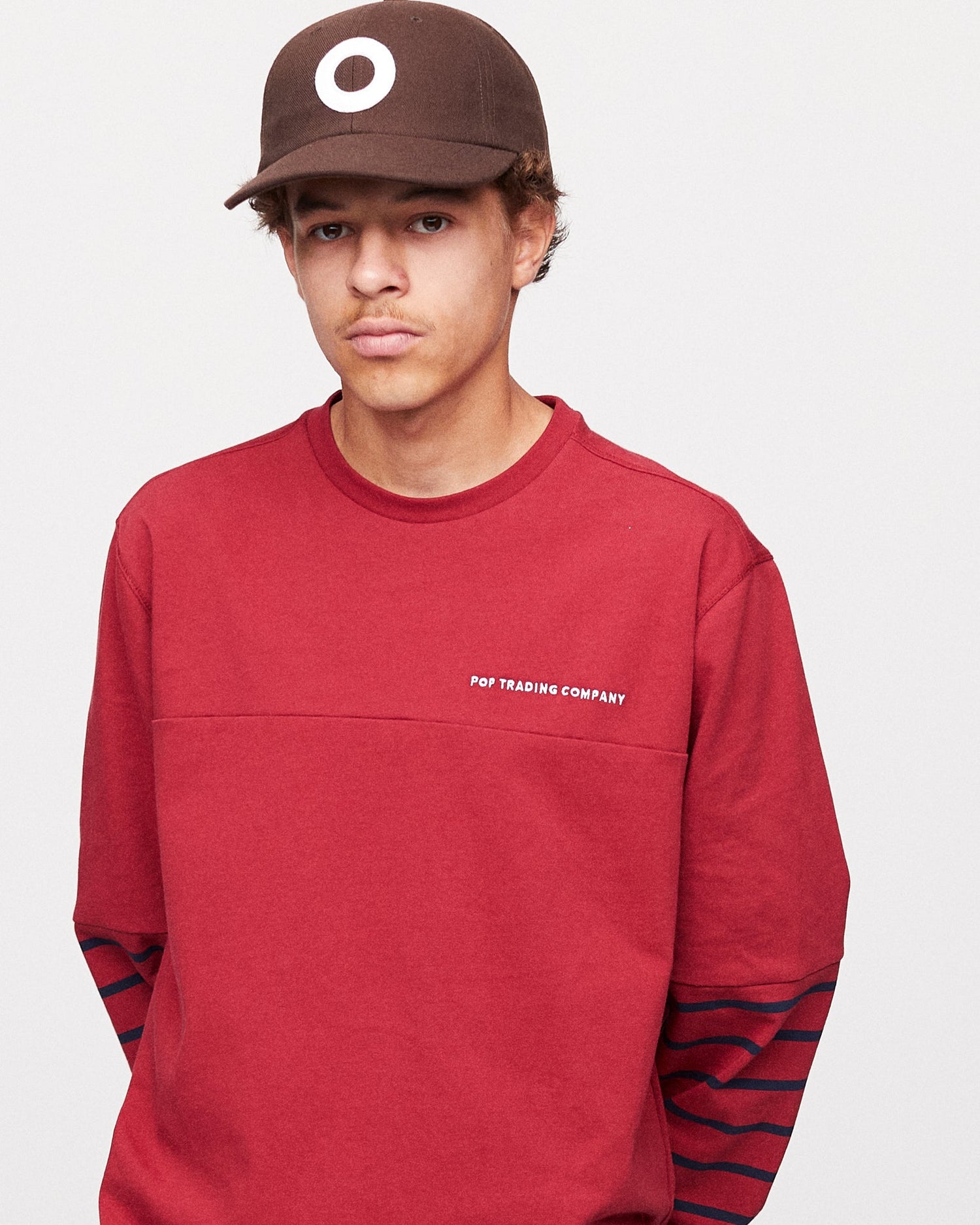 Pop Striped Longsleeve T-Shirt Rio Red