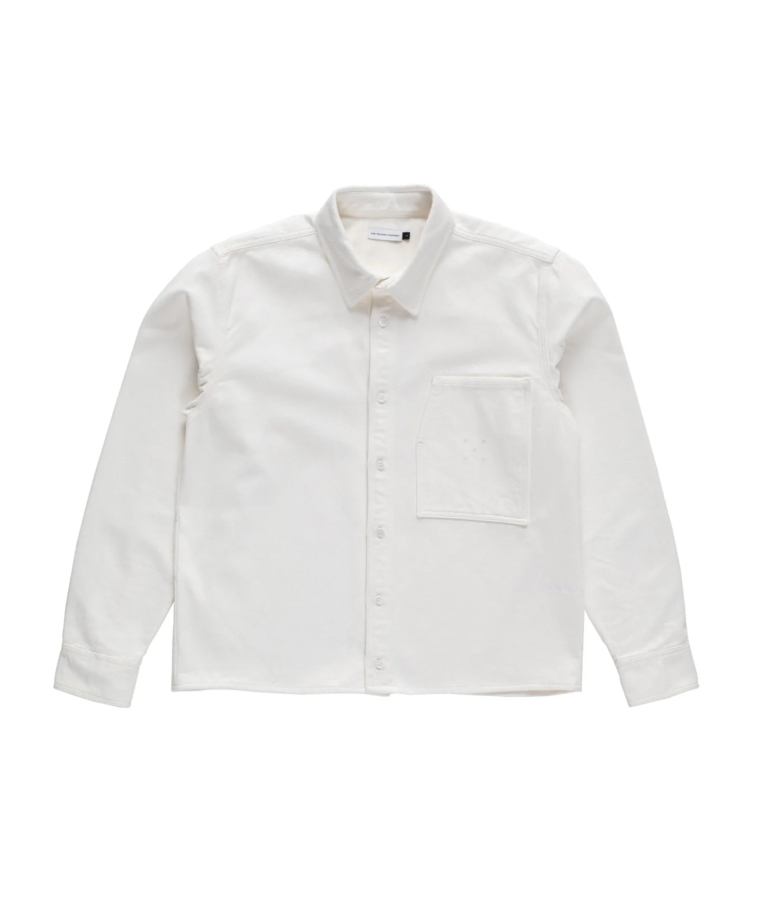 Pop Button Overshirt Off White