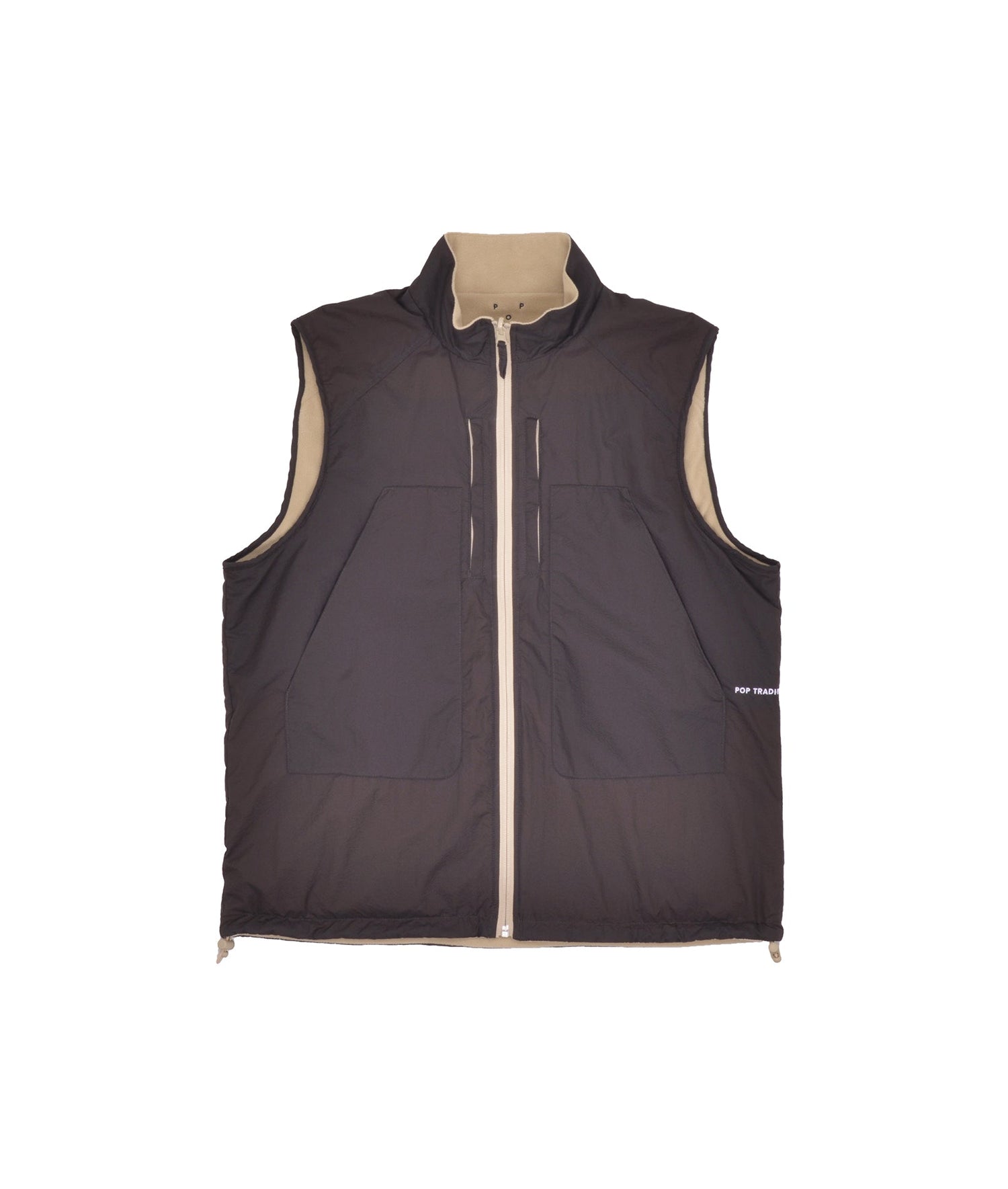Pop Reversible Safari Vest Delicioso/White Pepper
