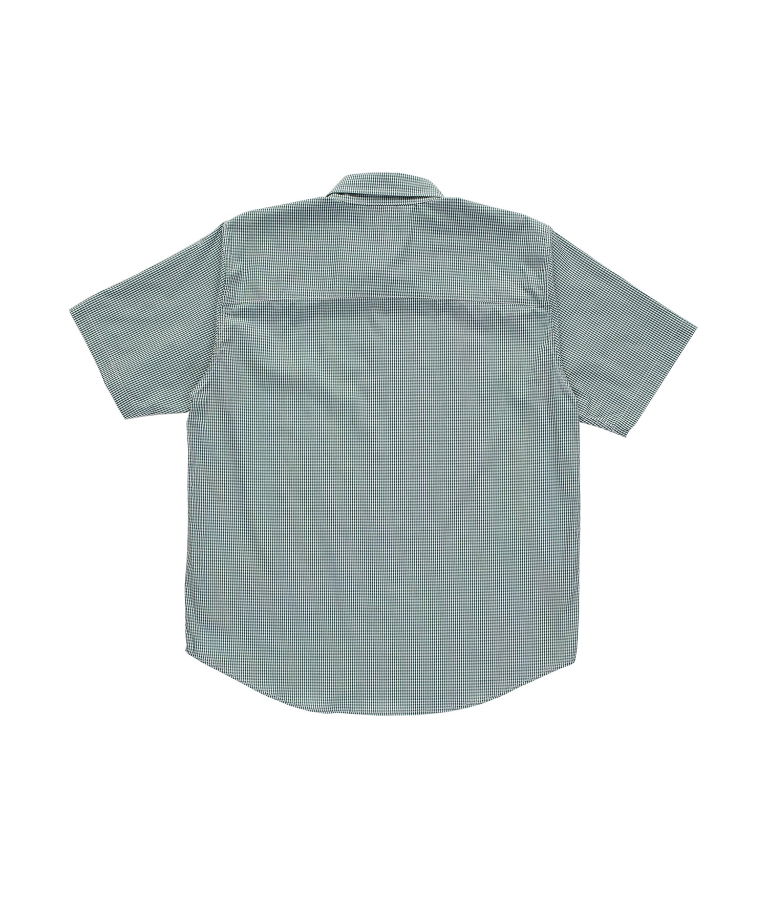 Pop O Shortsleeve Gingham Shirt Green/White