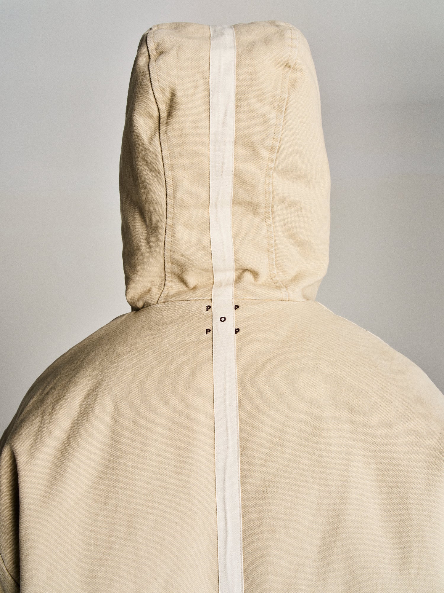 Pop Hooded Flight Jacket White Pepper