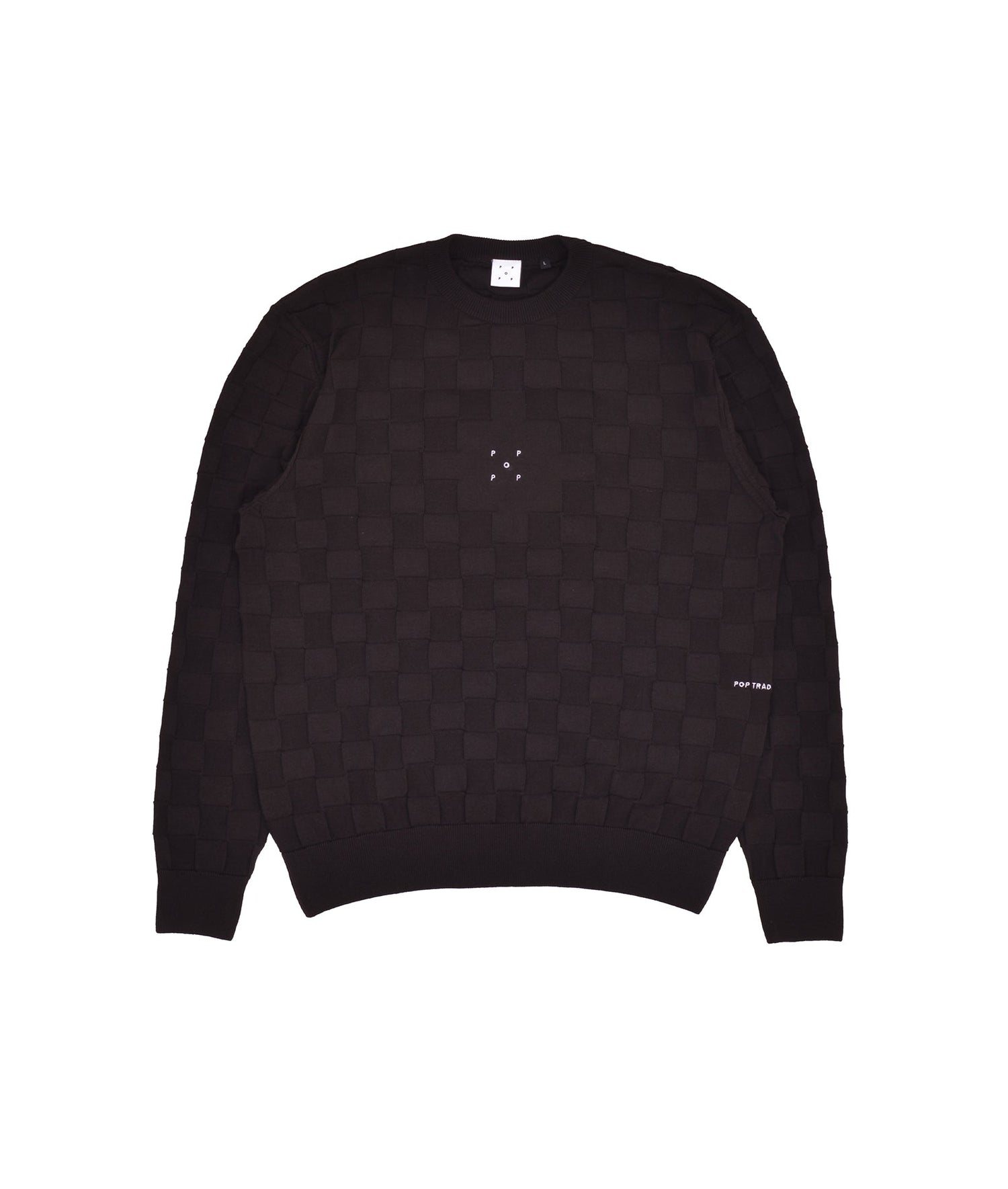 Pop Checked Panel Knit Delicioso
