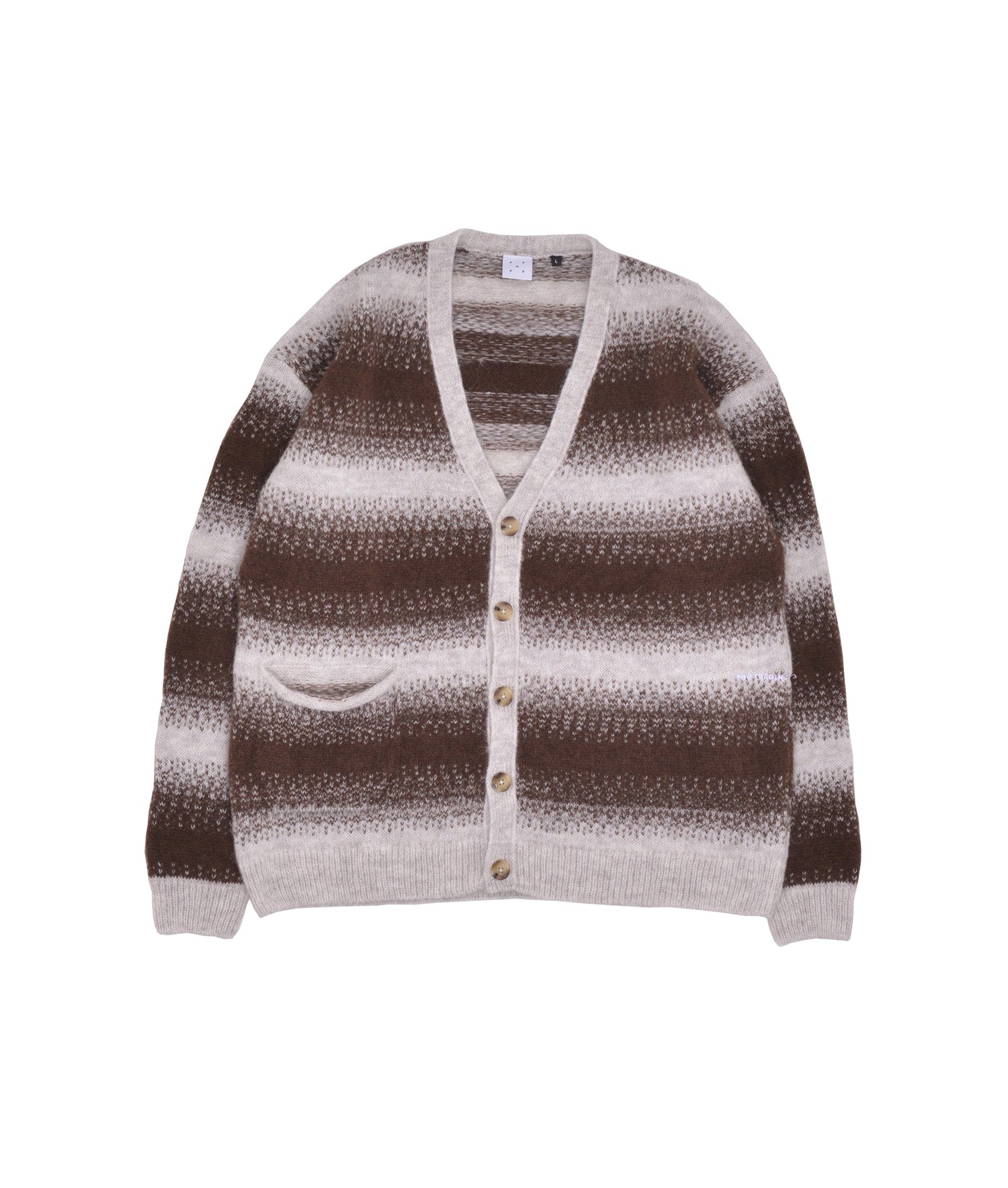 Pop Striped Knitted Cardigan Delicioso/Cress Green