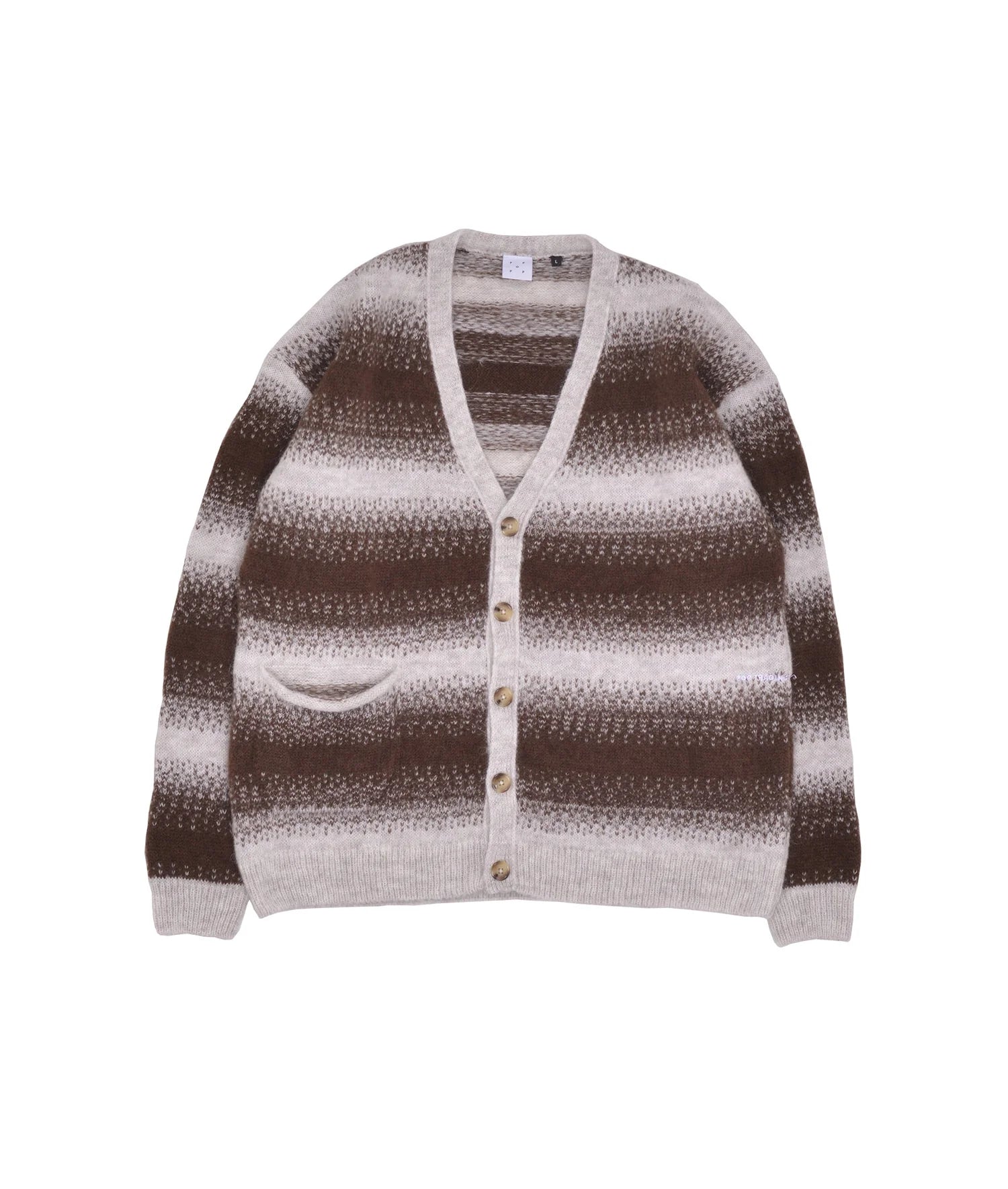 Pop Striped Knitted Cardigan Delicioso/Cress Green