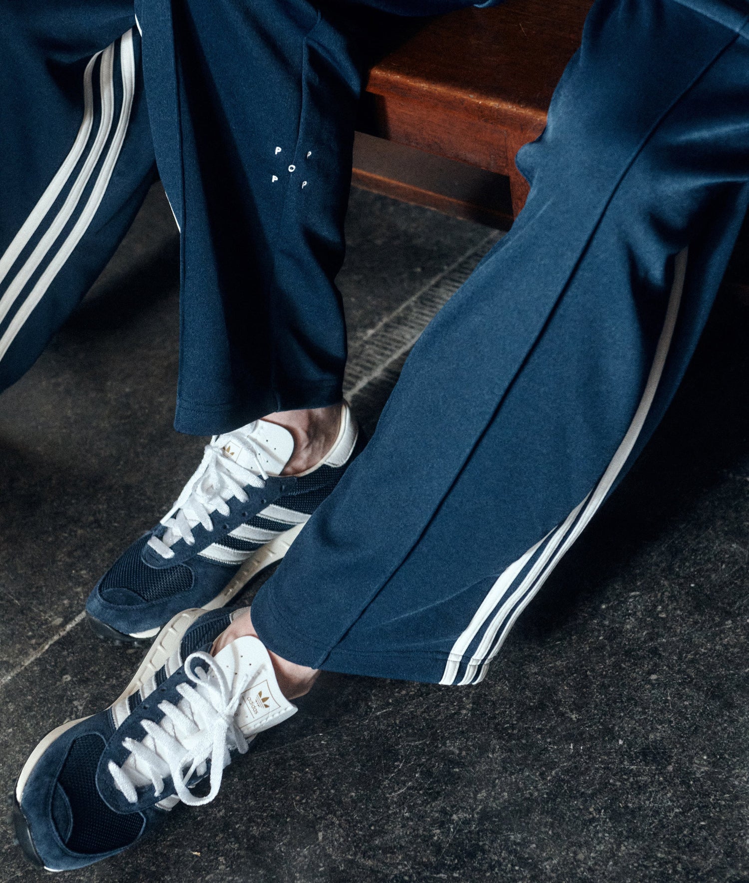 Pop & Adidas TRX Vintage Navy/White