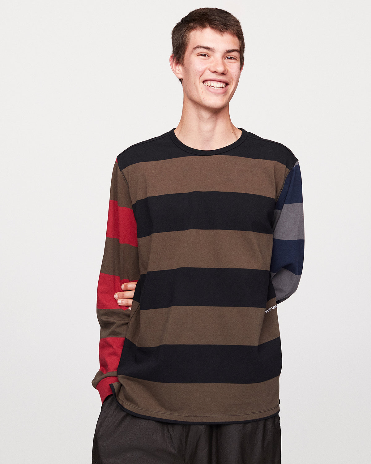 Pop Striped Longsleeve T-Shirt Delicioso