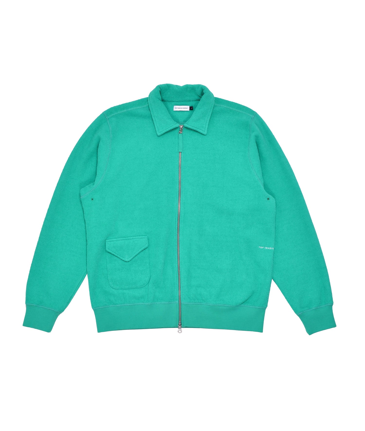 Pop Full Zip Sweat Peacock Green