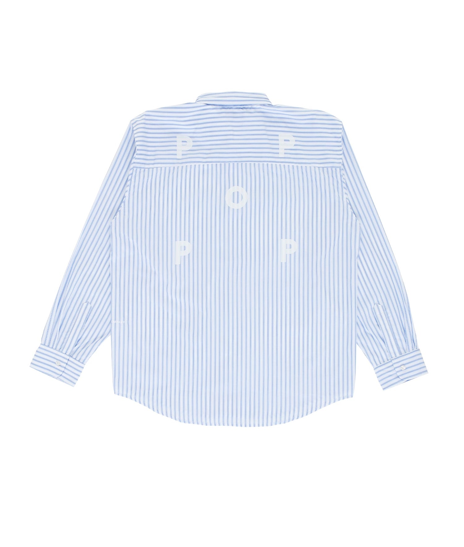 Pop Striped Logo Shirt White