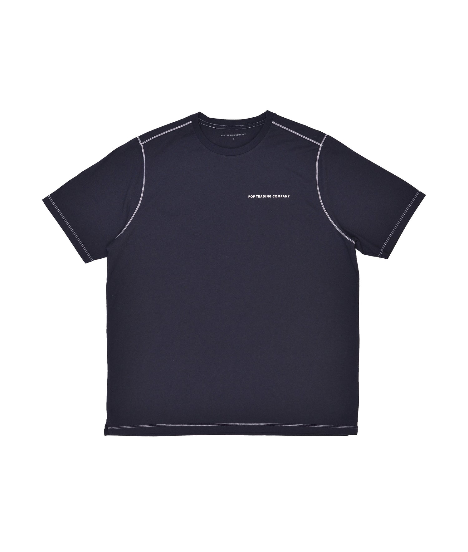 Pop Training Company Logo T-Shirt Navy/White