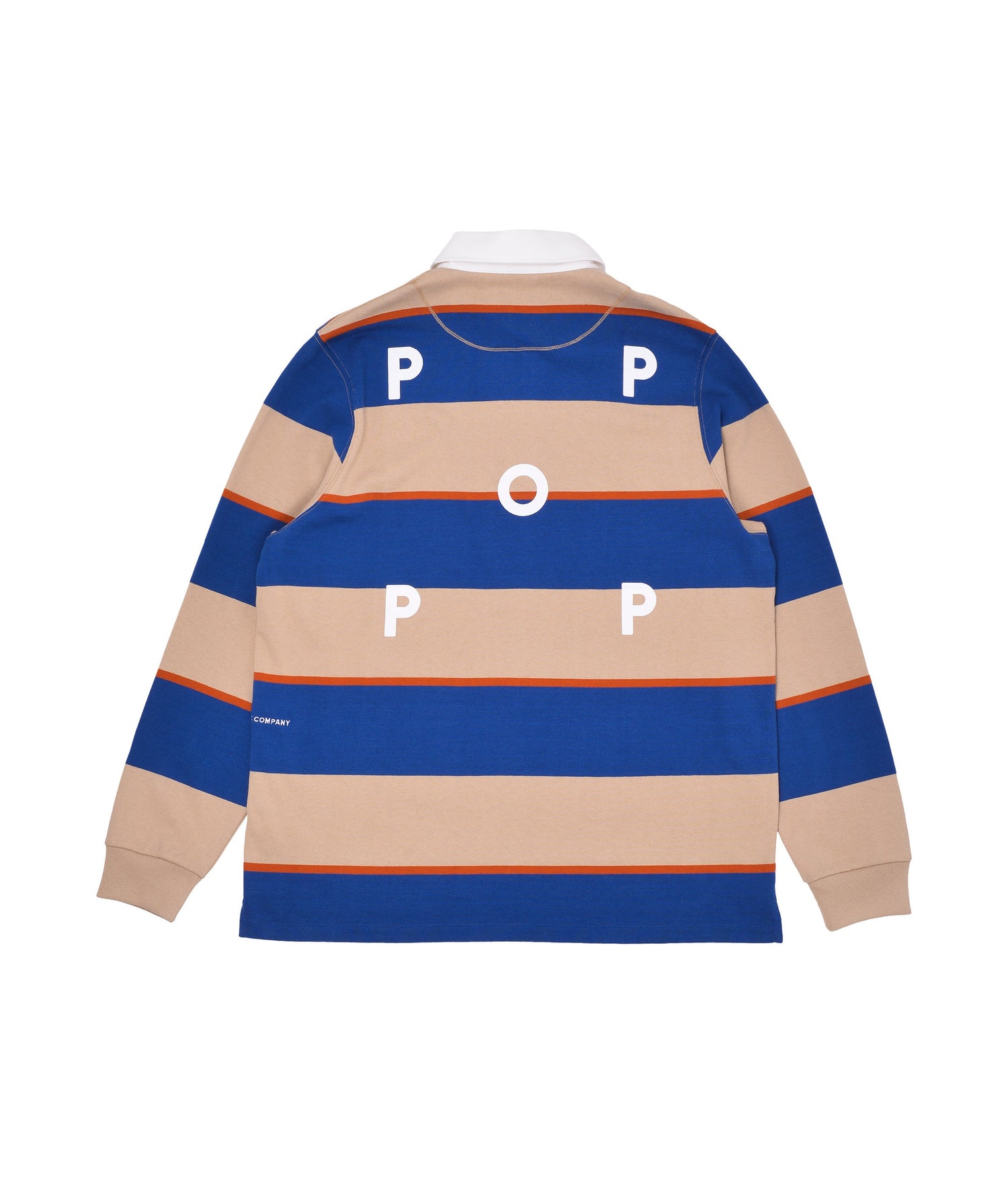 Pop Striped Rugby Polo White Pepper