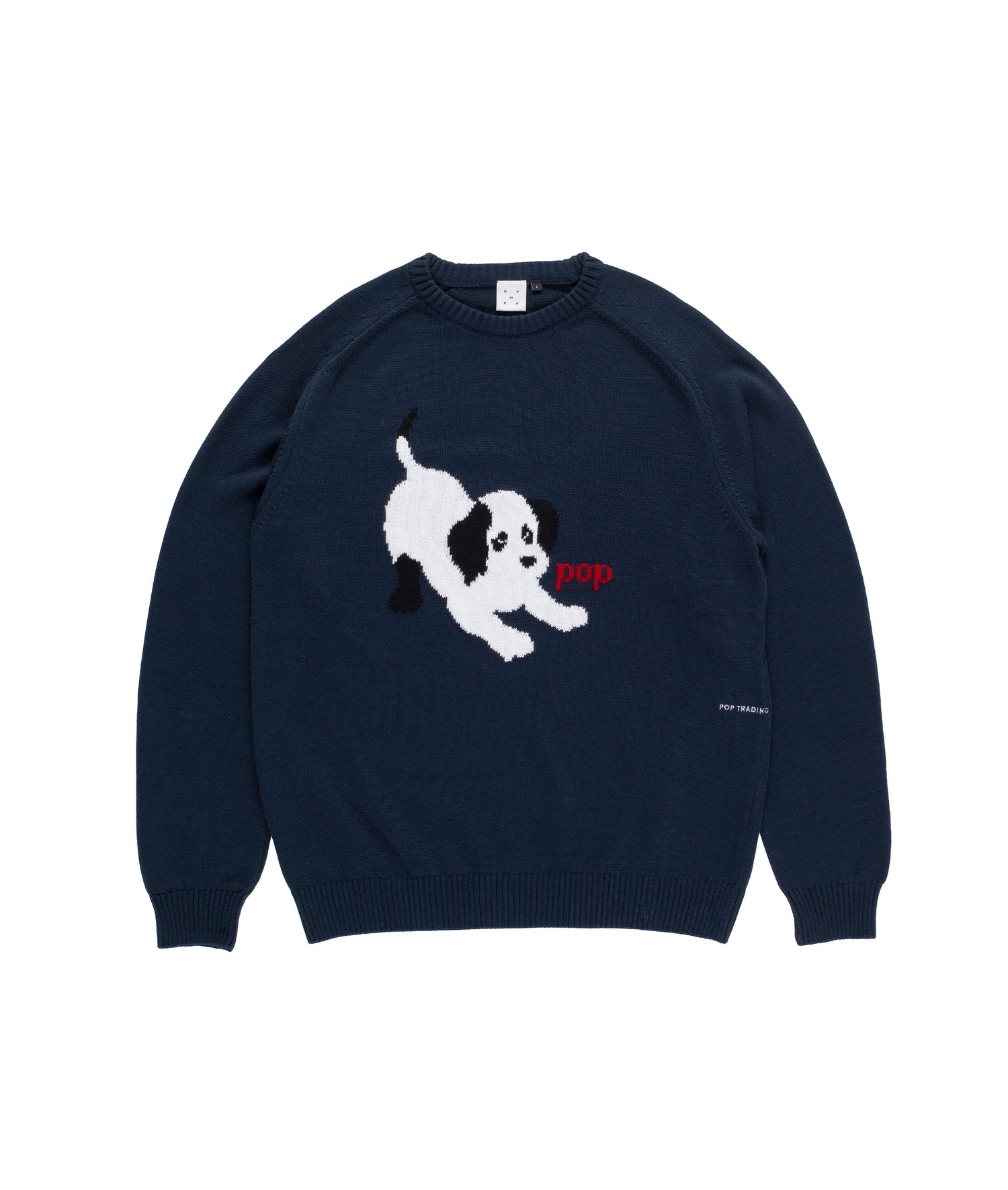 Pop Knitted Joy Crewneck Navy