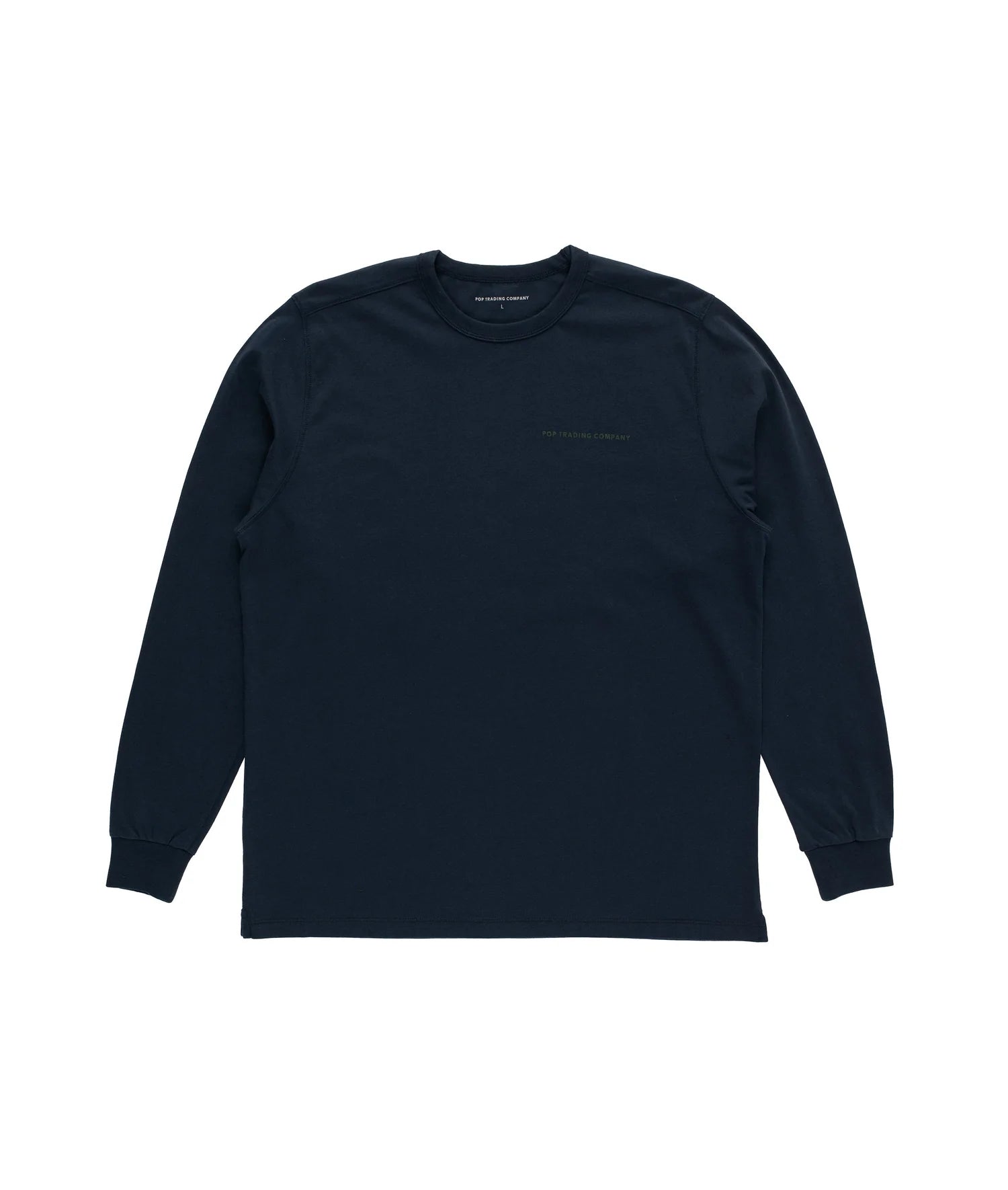 Pop Logo Longsleeve T-Shirt Navy