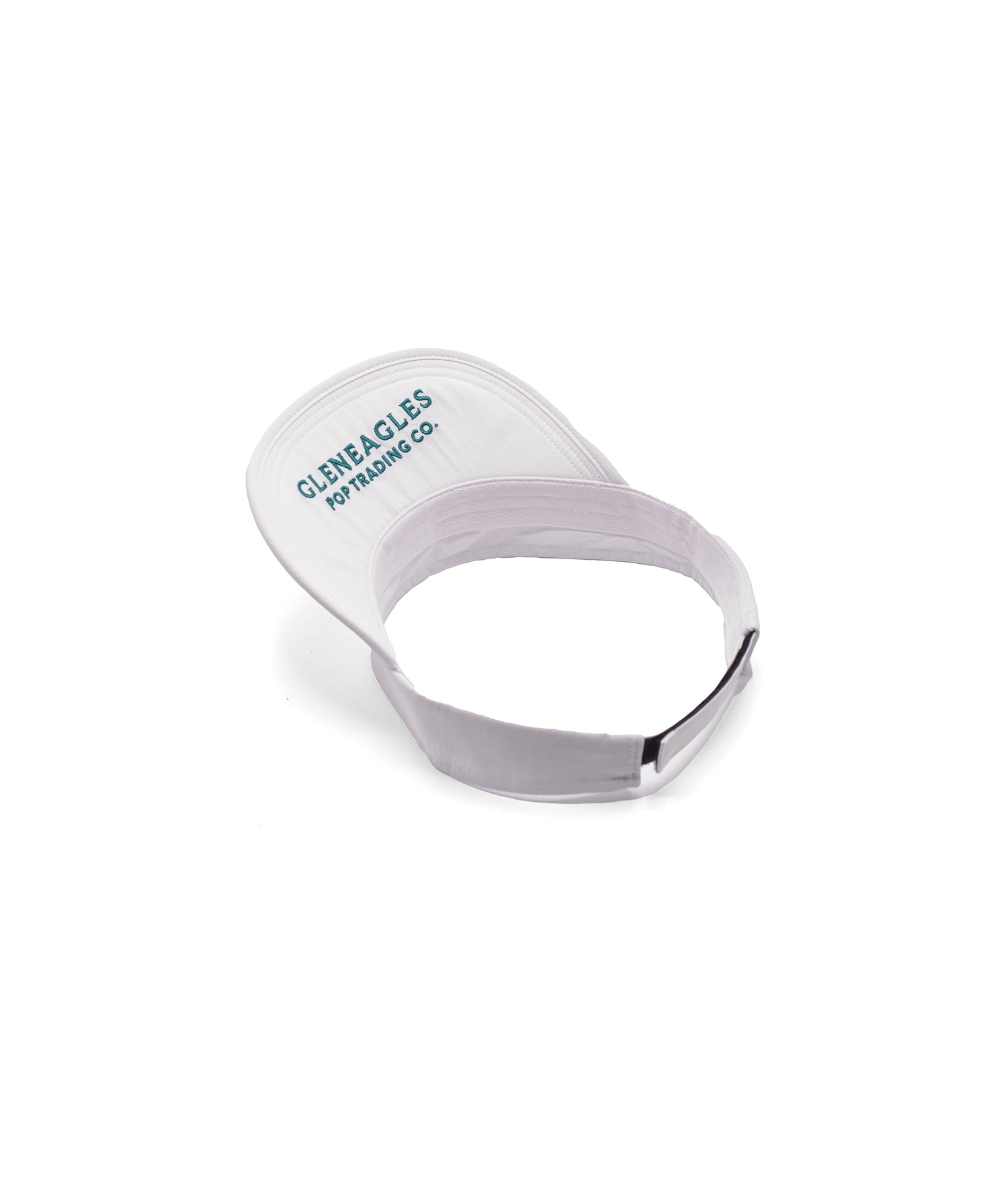 Pop & Gleneagles Flexfoam Visor Hat White