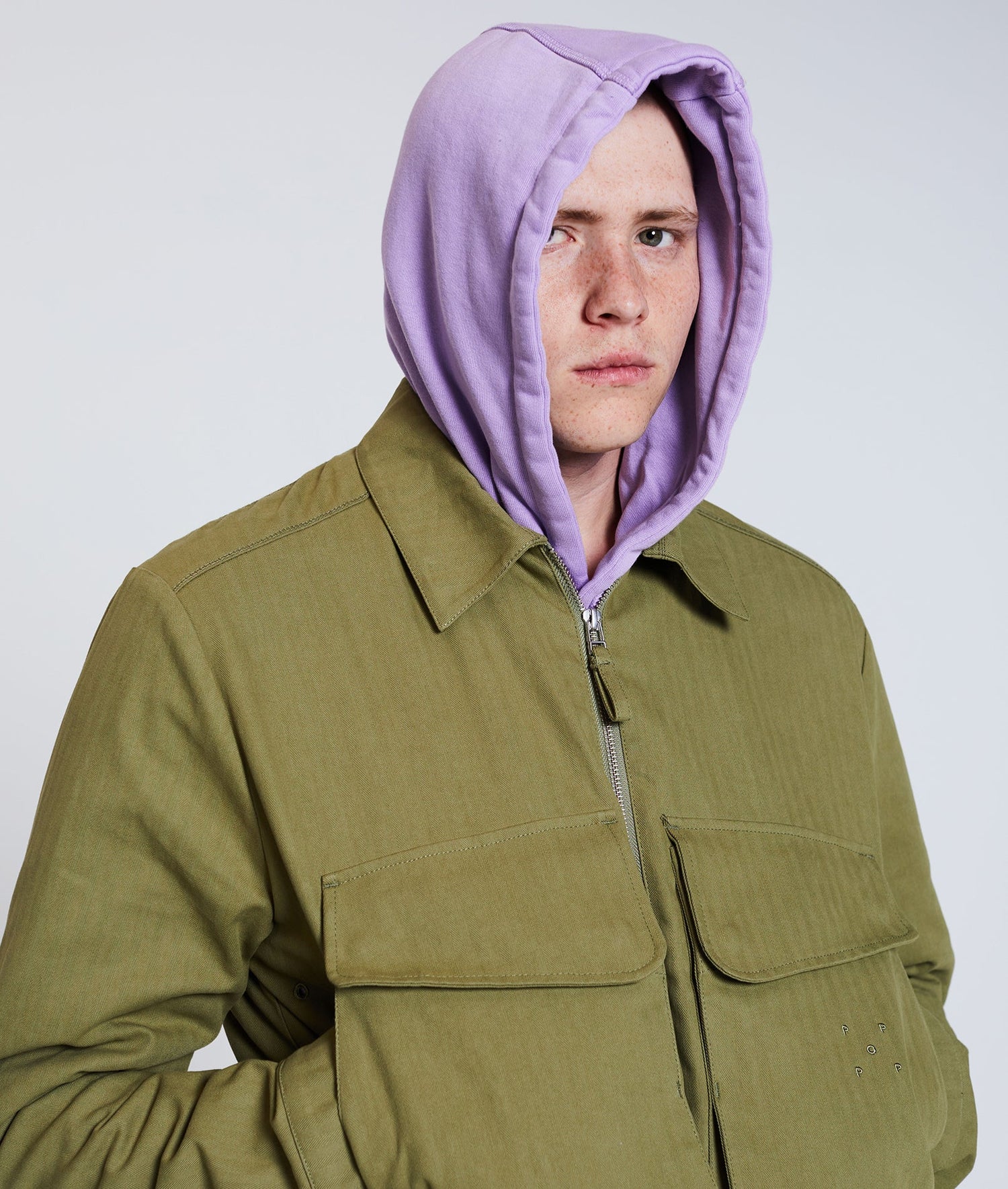 Pop Logo Hooded Sweat Viola