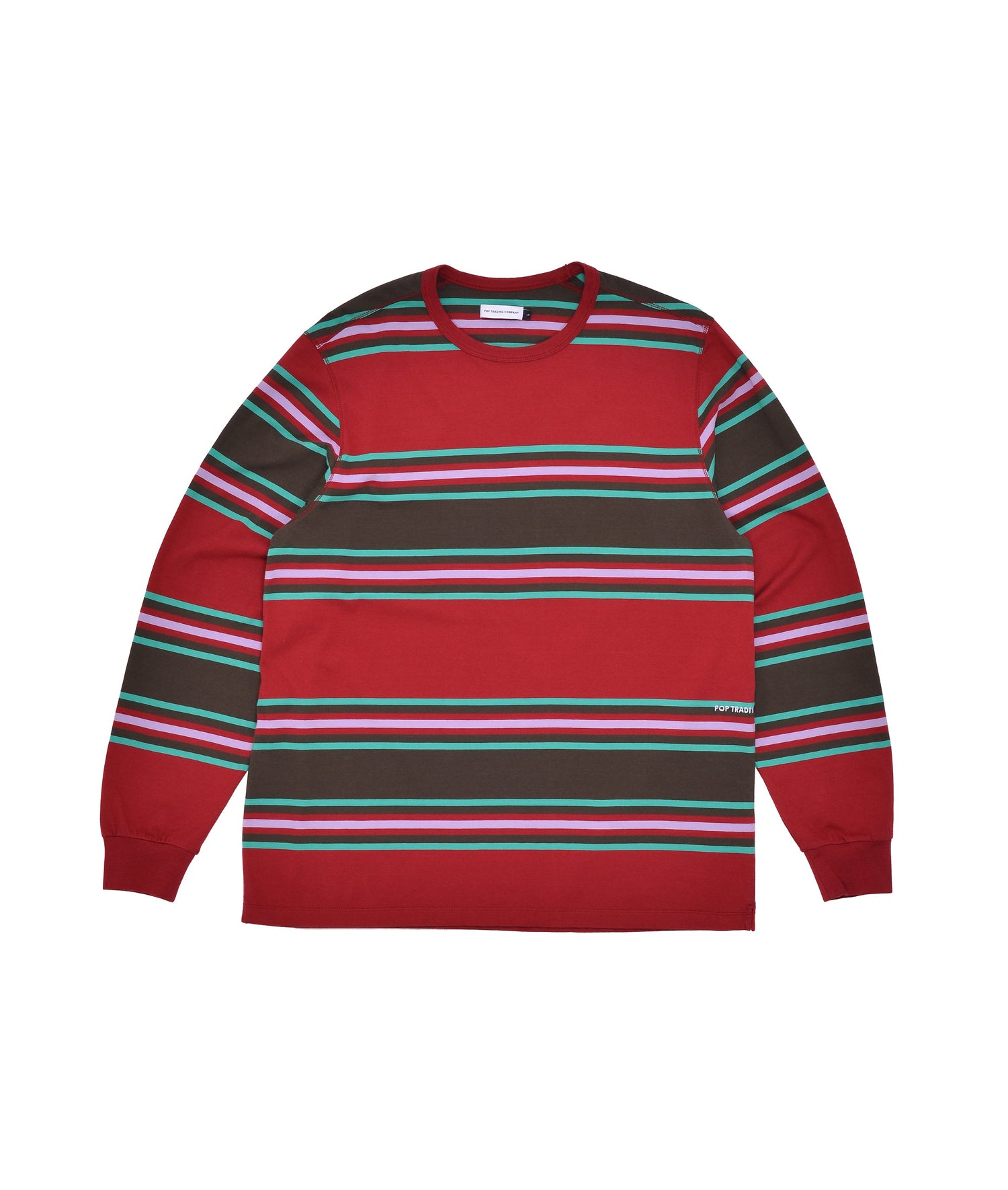 Pop Striped Longsleeve T-Shirt Rio Red