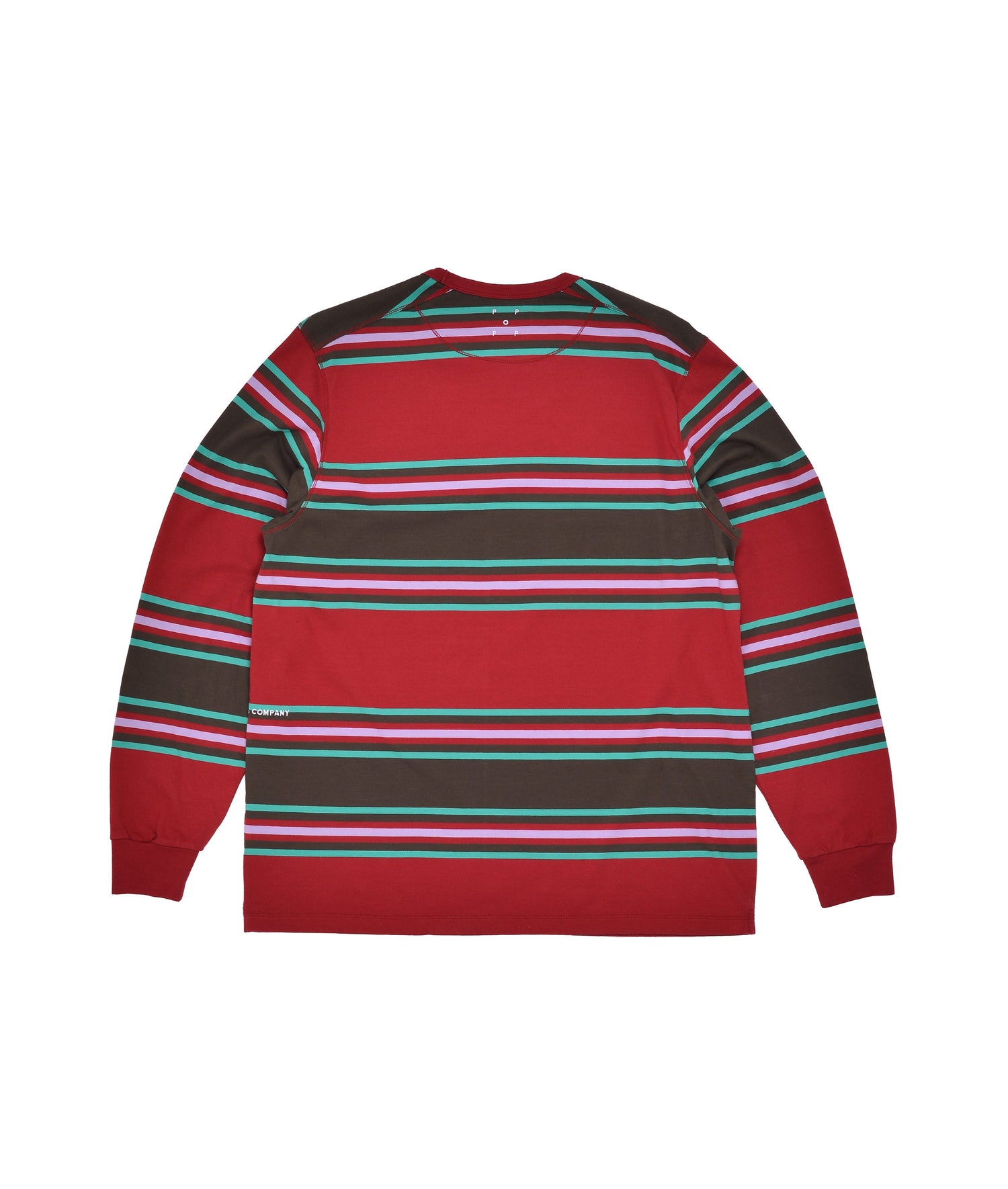 Pop Striped Longsleeve T-Shirt Rio Red