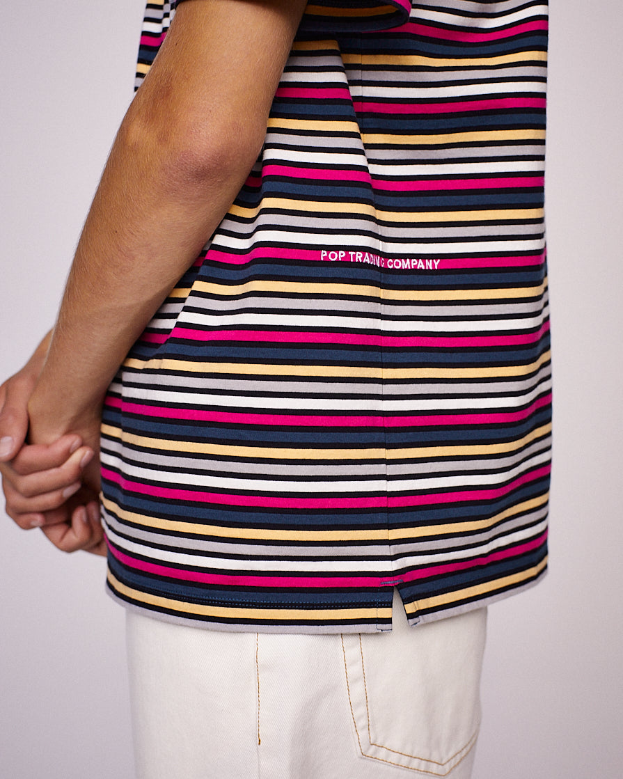 Pop Striped Pocket T-Shirt Multicolor