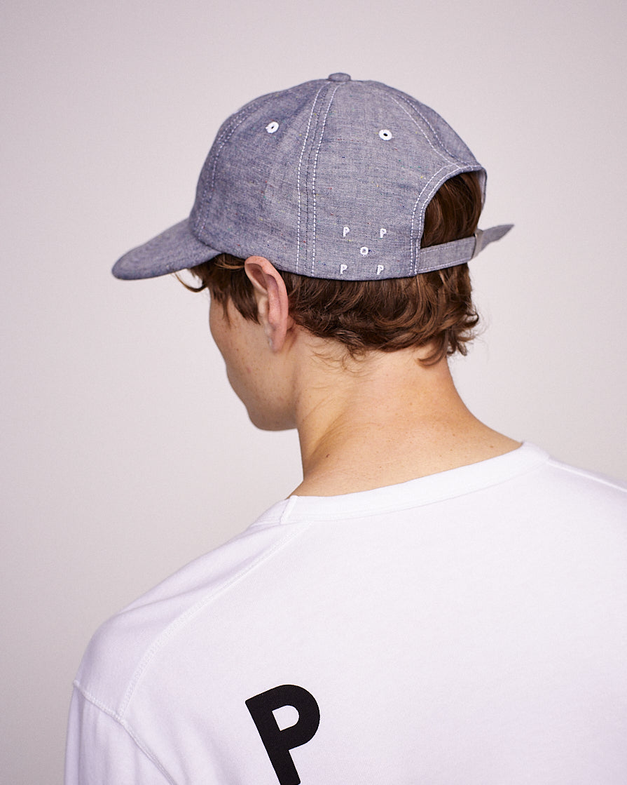 Pop Flexfoam Sixpanel Hat Blue Chambray