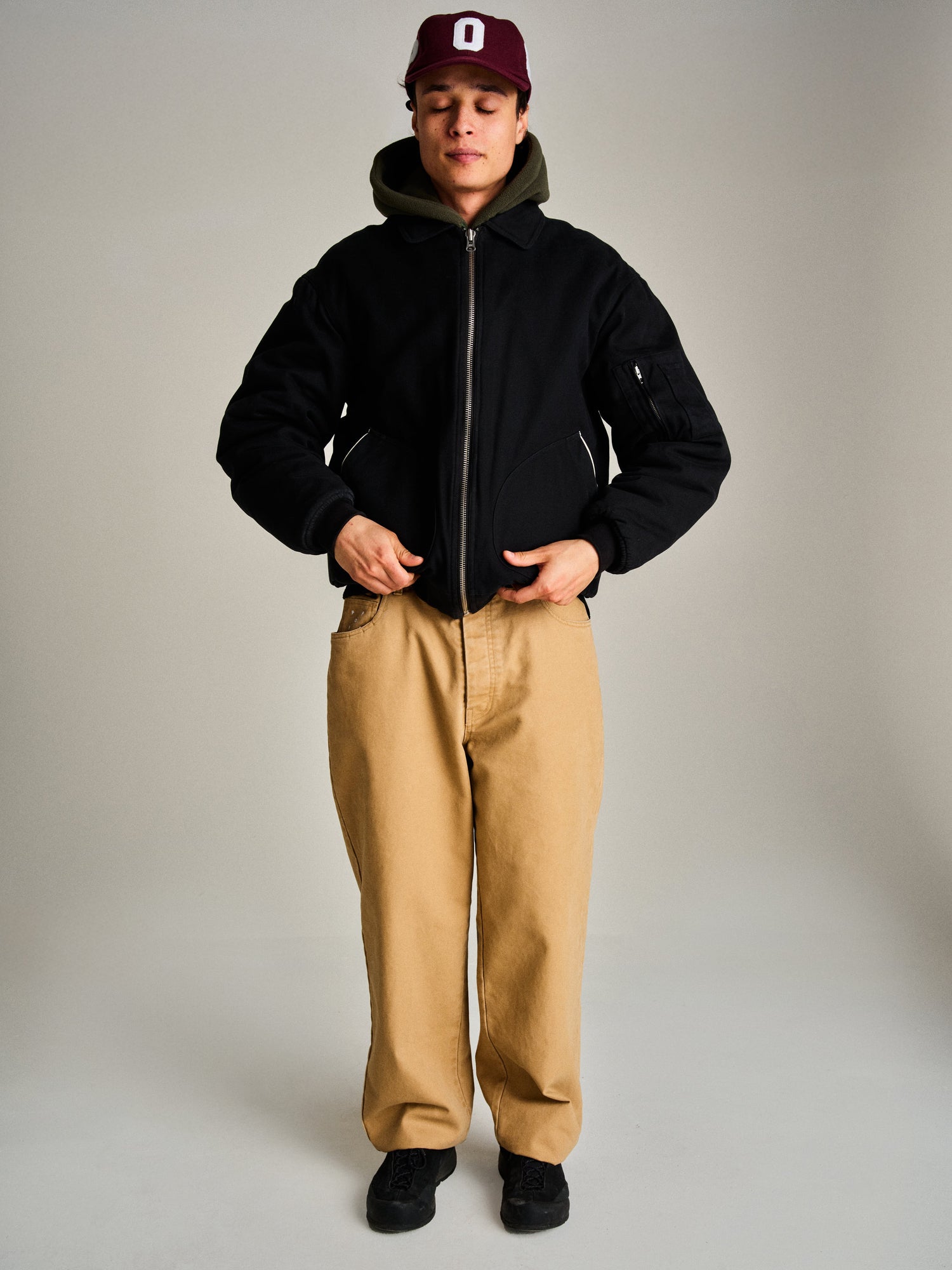 Pop Flight Jacket Black