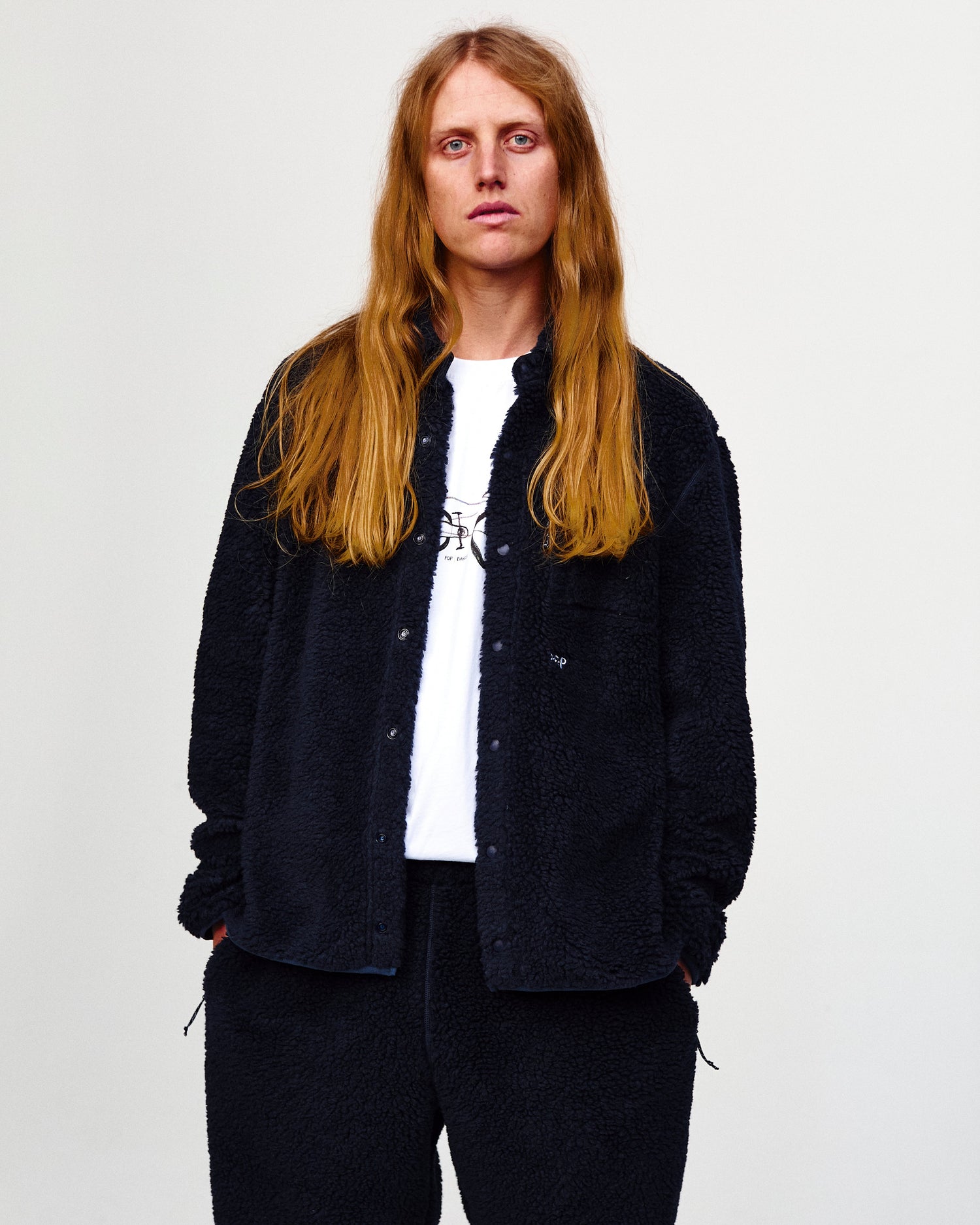 Pop Dancer Fleece Shirt Navy