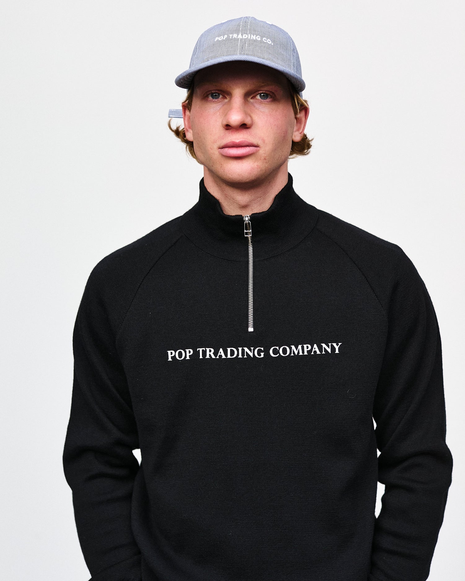 Pop Sportswear Company Halfzip Knit Black