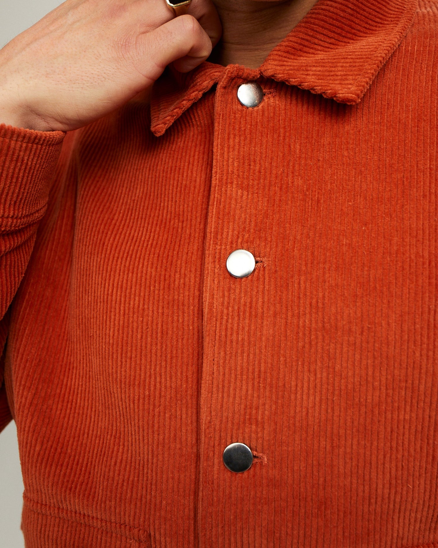 Pop Full Button Jacket Cinnamon Stick