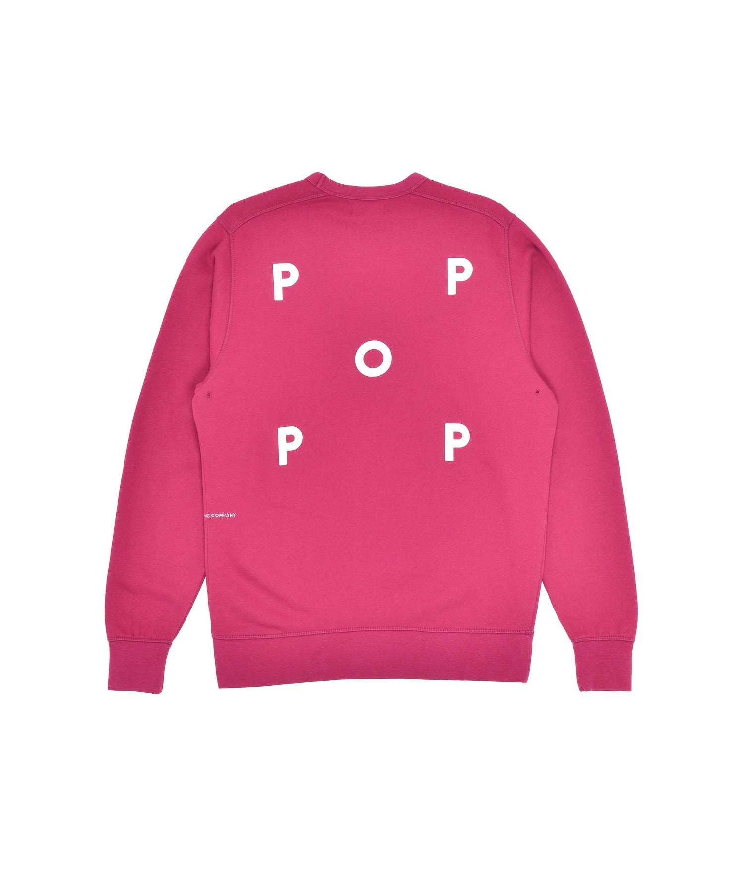 Pop Logo Crewneck Sweat Raspberry/White