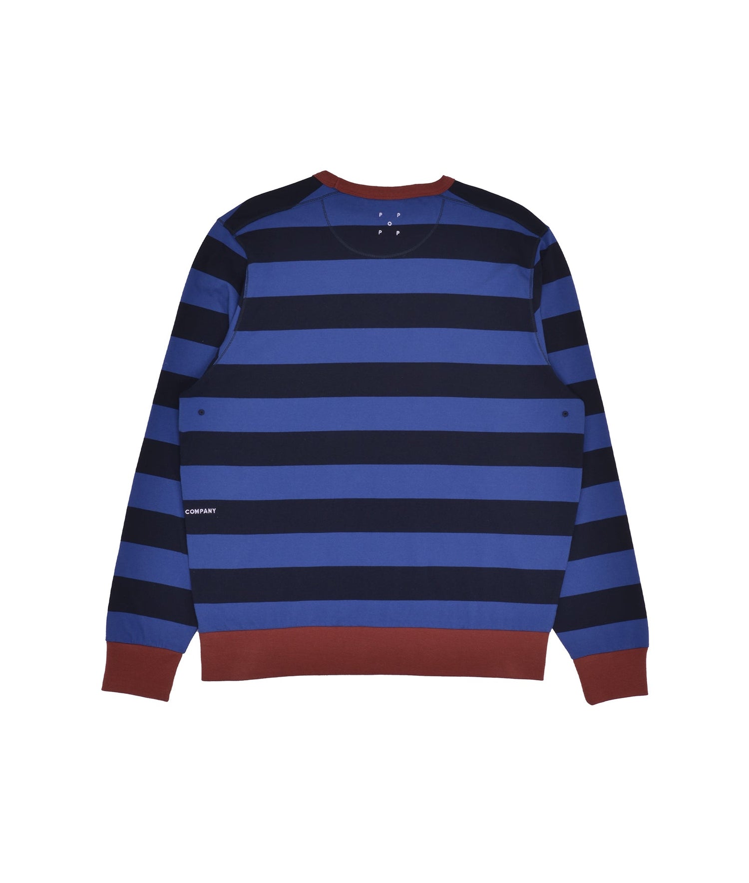 Pop Striped Crewneck Sweat Sodalite Blue