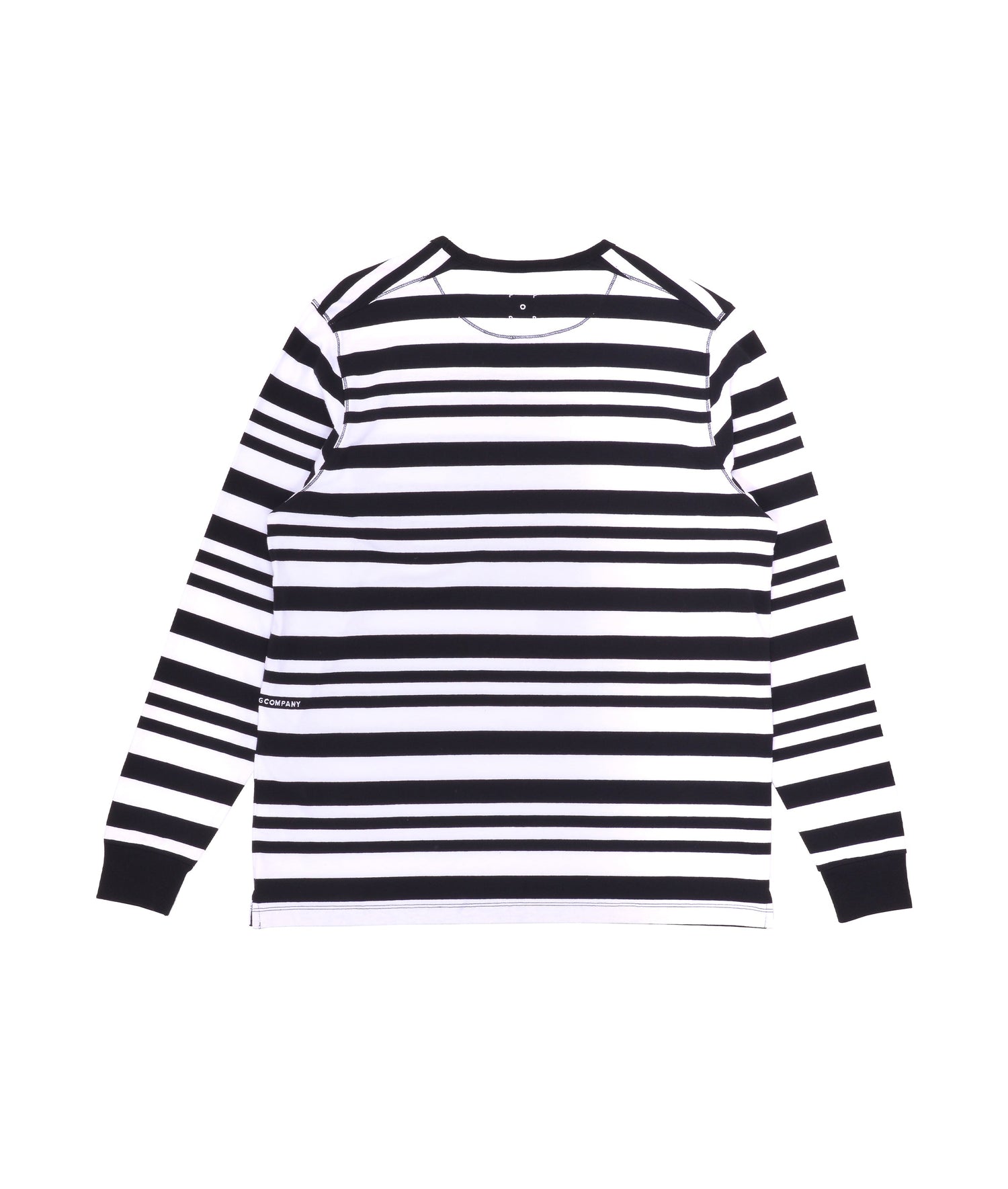 Pop Big P Striped Longsleeve T-Shirt Black/White