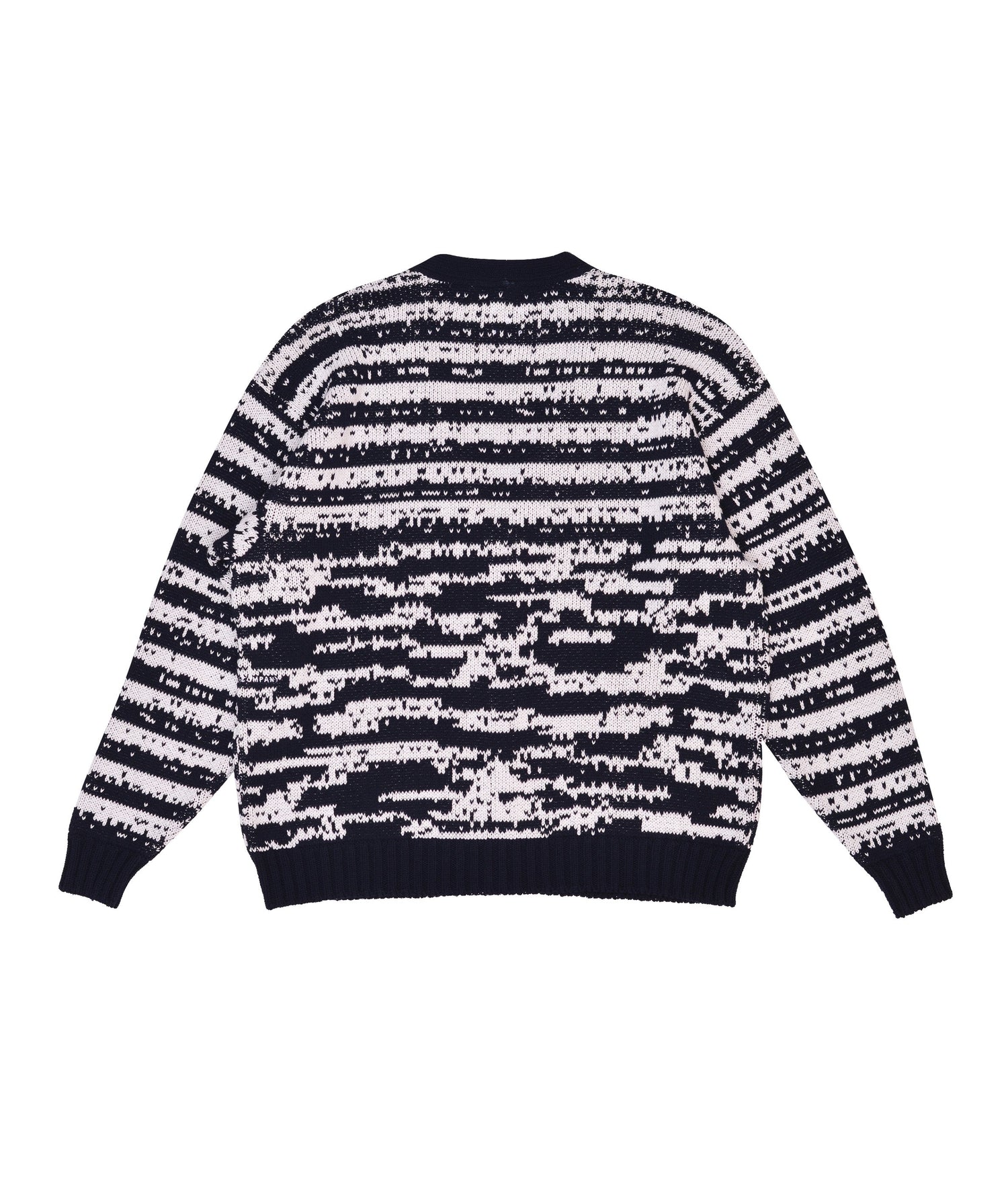 Pop Gilles de Brock Knitted Cardigan Navy/Off White