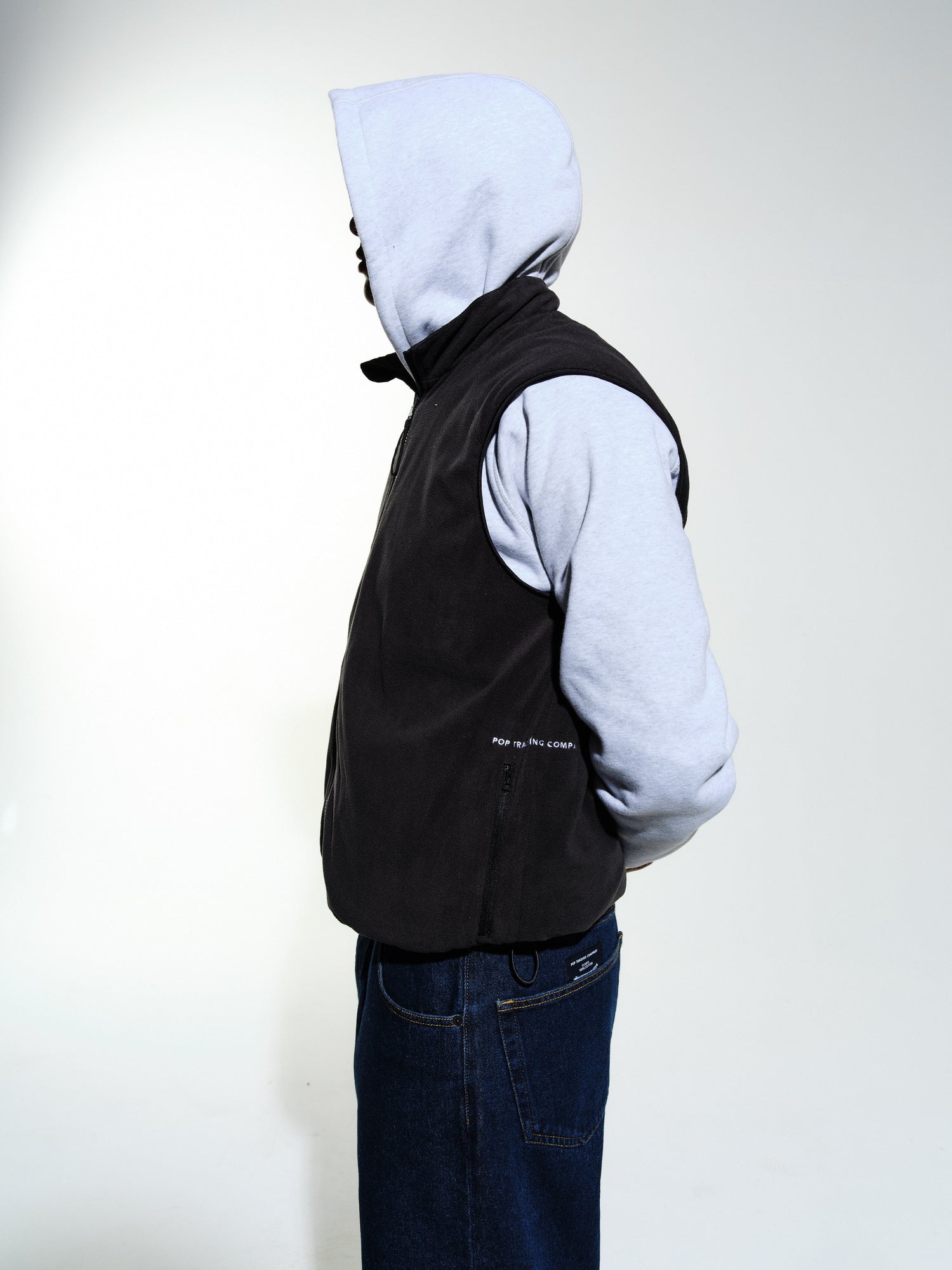 Pop Reversible Safari Vest Anthracite