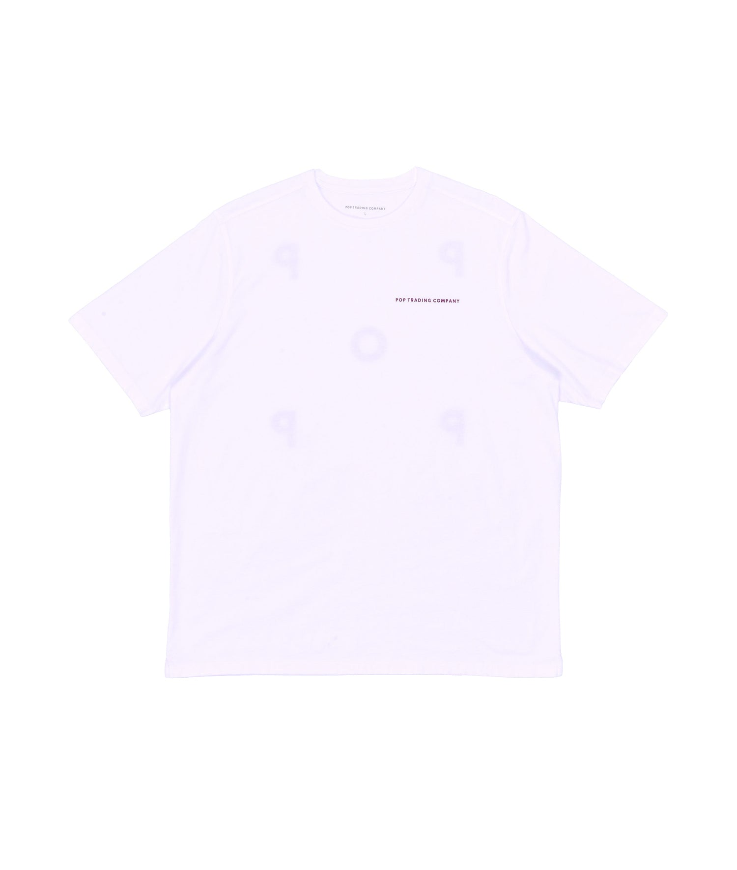 Pop Logo T-Shirt White/Raspberry