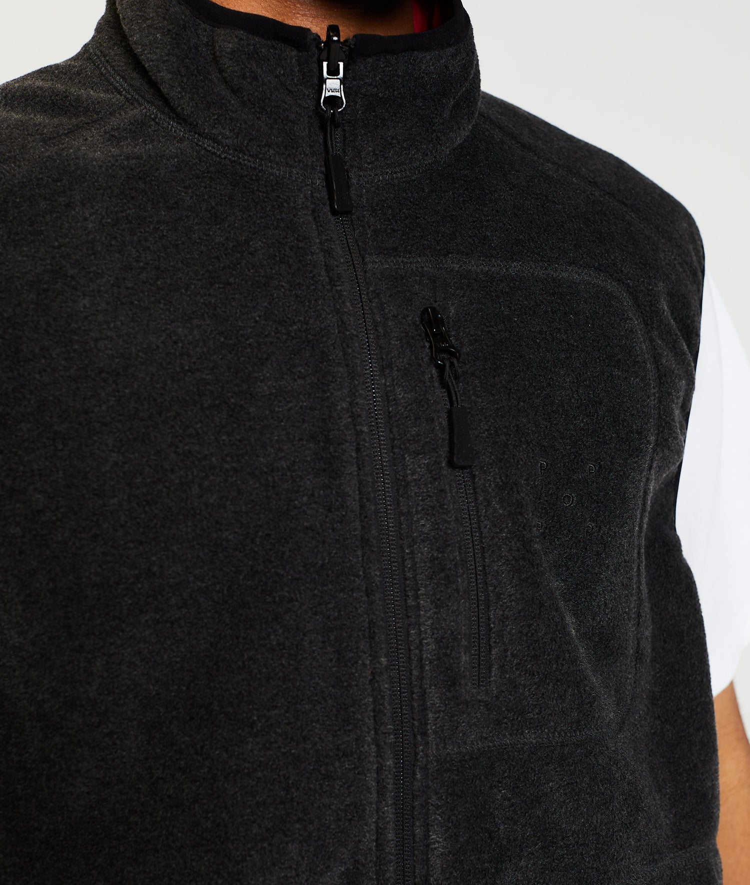 Pop Reversible Vest Anthracite/Rio Red